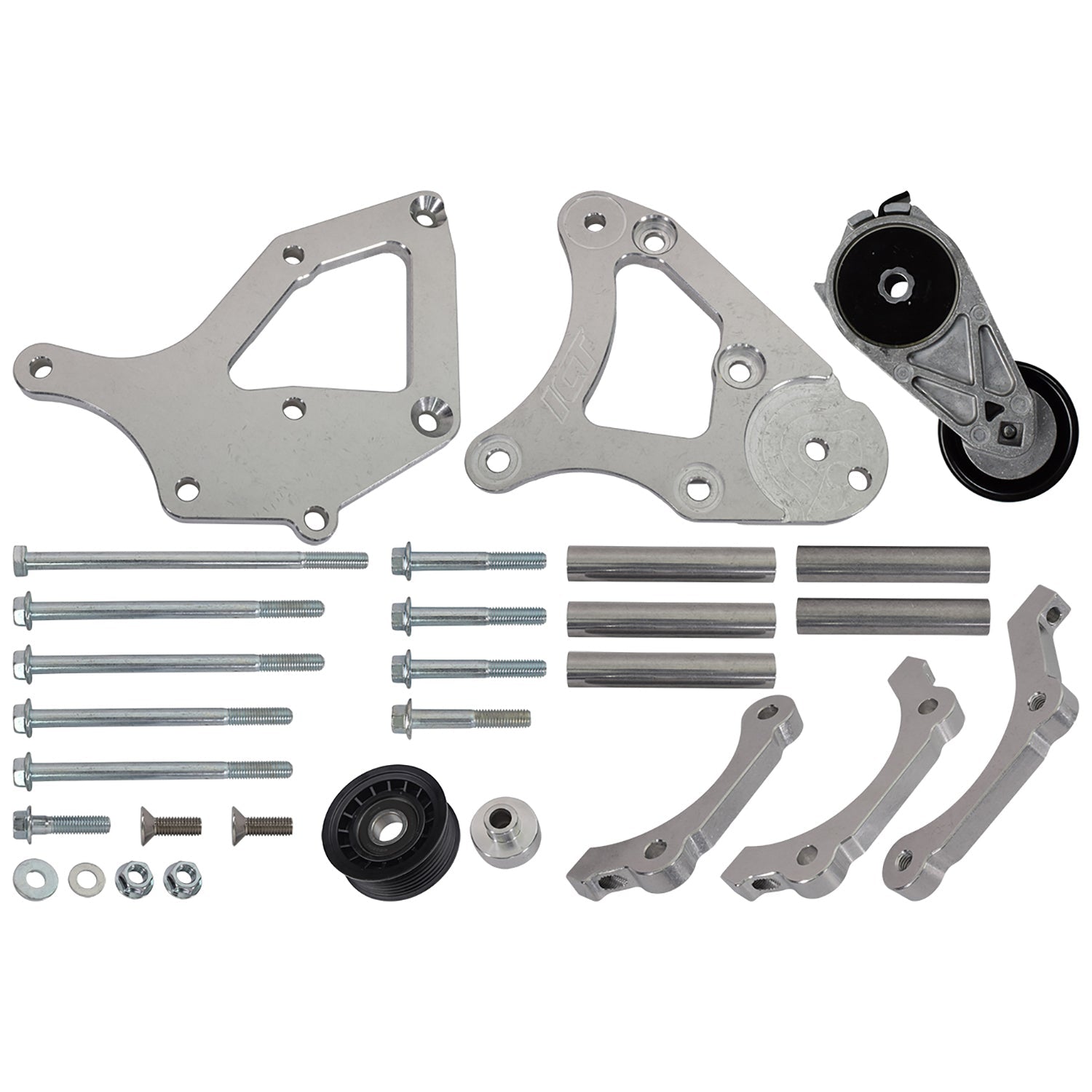 LS Truck Denso 10S - A/C Compressor Relocation Bracket - ICT Billet 551940-3