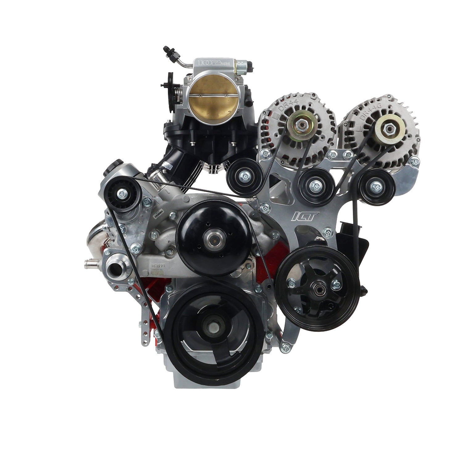 LS Truck Dual Alternator Bracket Kit - ICT Billet 551777-3DA