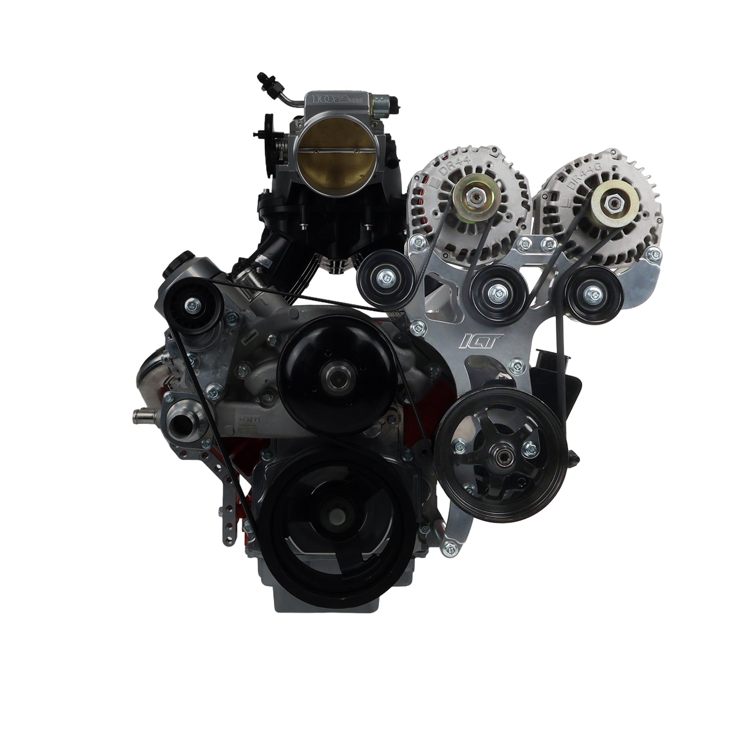 LS Truck Dual Alternator Bracket Kit - ICT Billet 551777-3DA