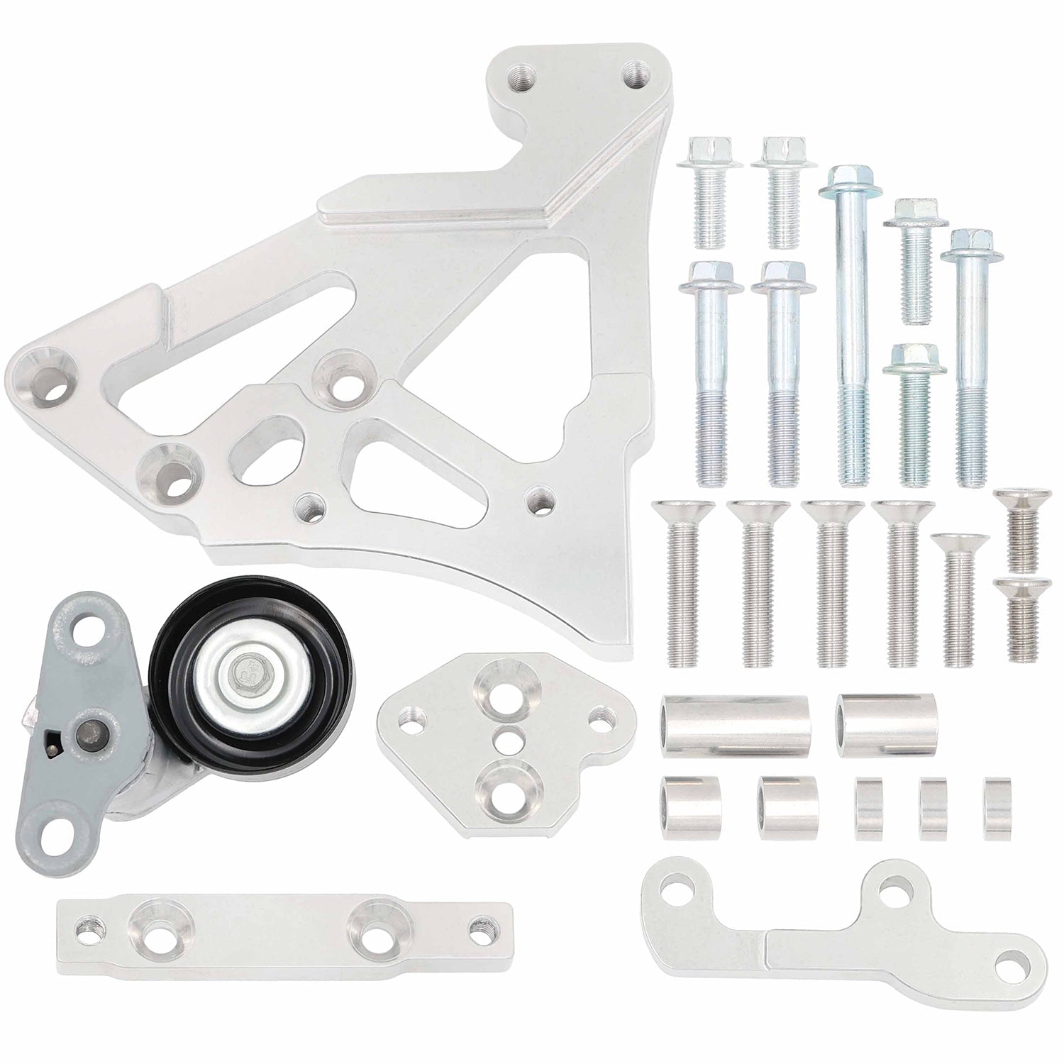 LS Truck Factory Location A/C compressor Bracket Kit - ICT Billet 551975-LS01