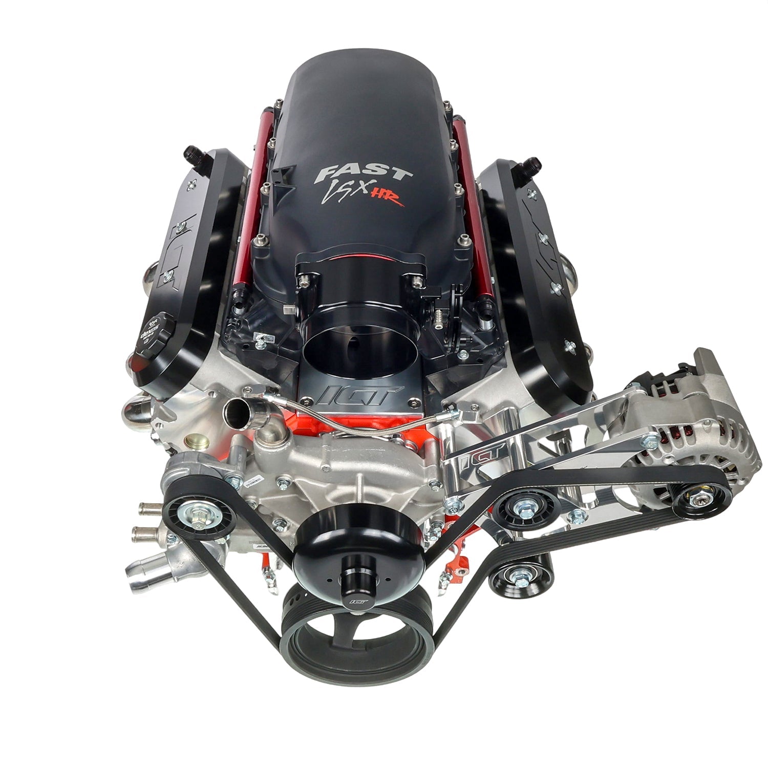 LS Truck Heavy Duty Billet Alternator Bracket Kit LSX 4.8L 5.3L 6.0L Top Driver Head Mount - ICT Billet 551566-3