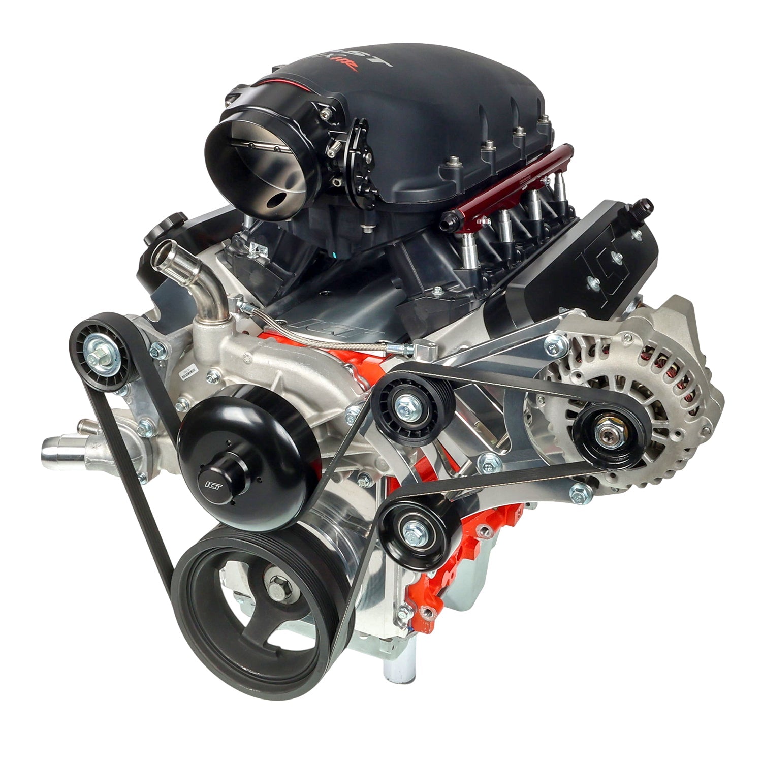 LS Truck Heavy Duty Billet Alternator Bracket Kit LSX 4.8L 5.3L 6.0L Top Driver Head Mount - ICT Billet 551566-3