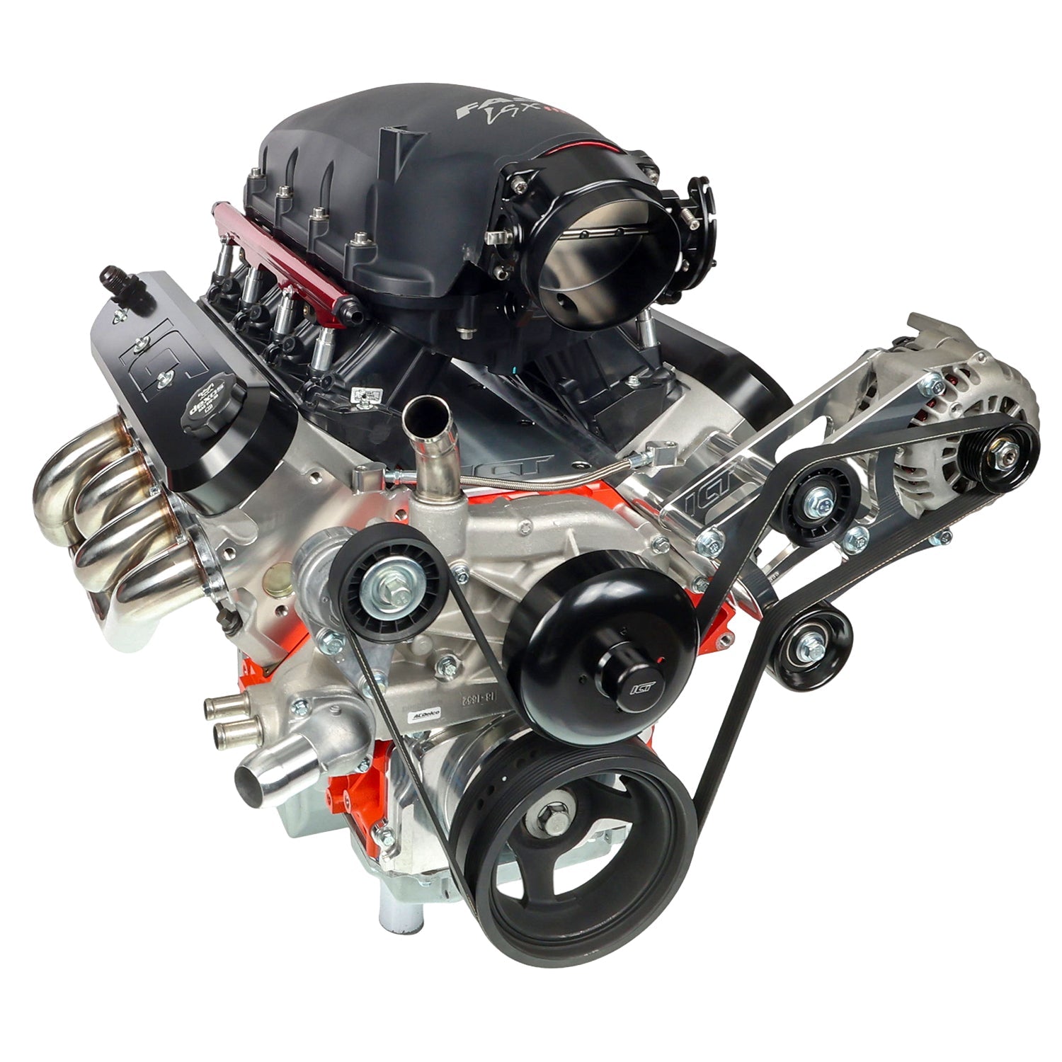 LS Truck Heavy Duty Billet Alternator Bracket Kit LSX 4.8L 5.3L 6.0L Top Driver Head Mount - ICT Billet 551566-3