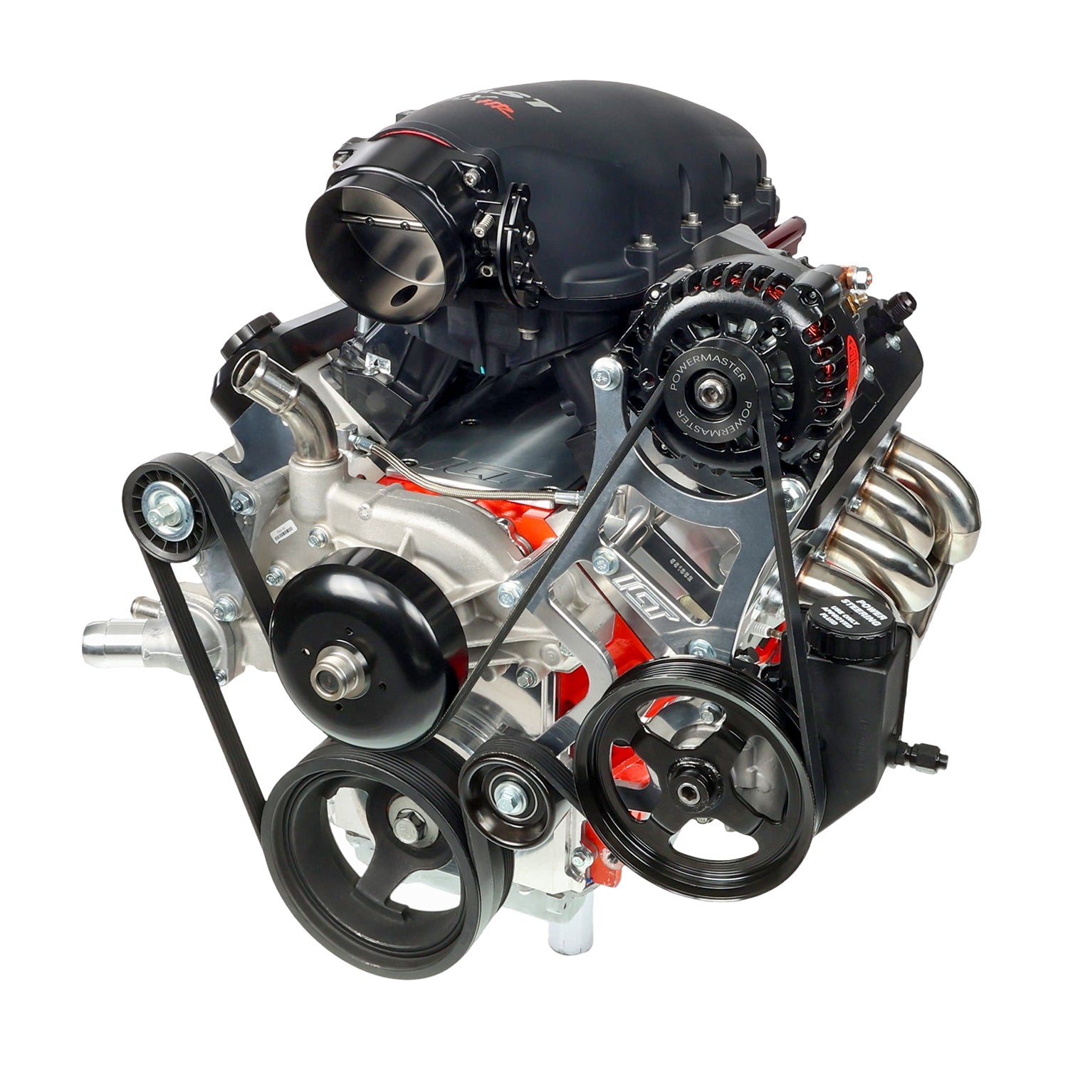 LS Truck - High Mount LS Alternator / Power Steering Pump Bracket Kit - ICT Billet 551362-3