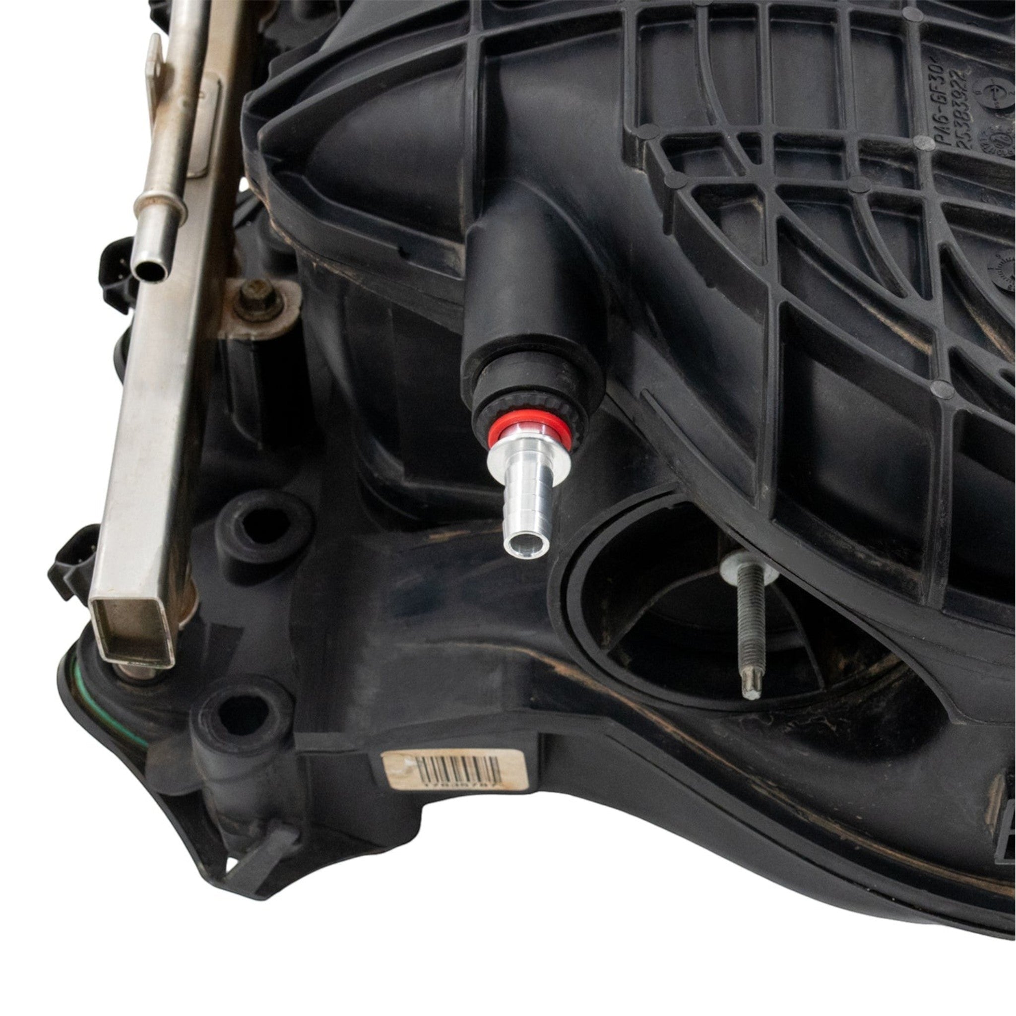 LS Truck Intake to Brake Booster Vacuum Fitting 3/8" Hose Barb - ICT Billet 551927-375BA