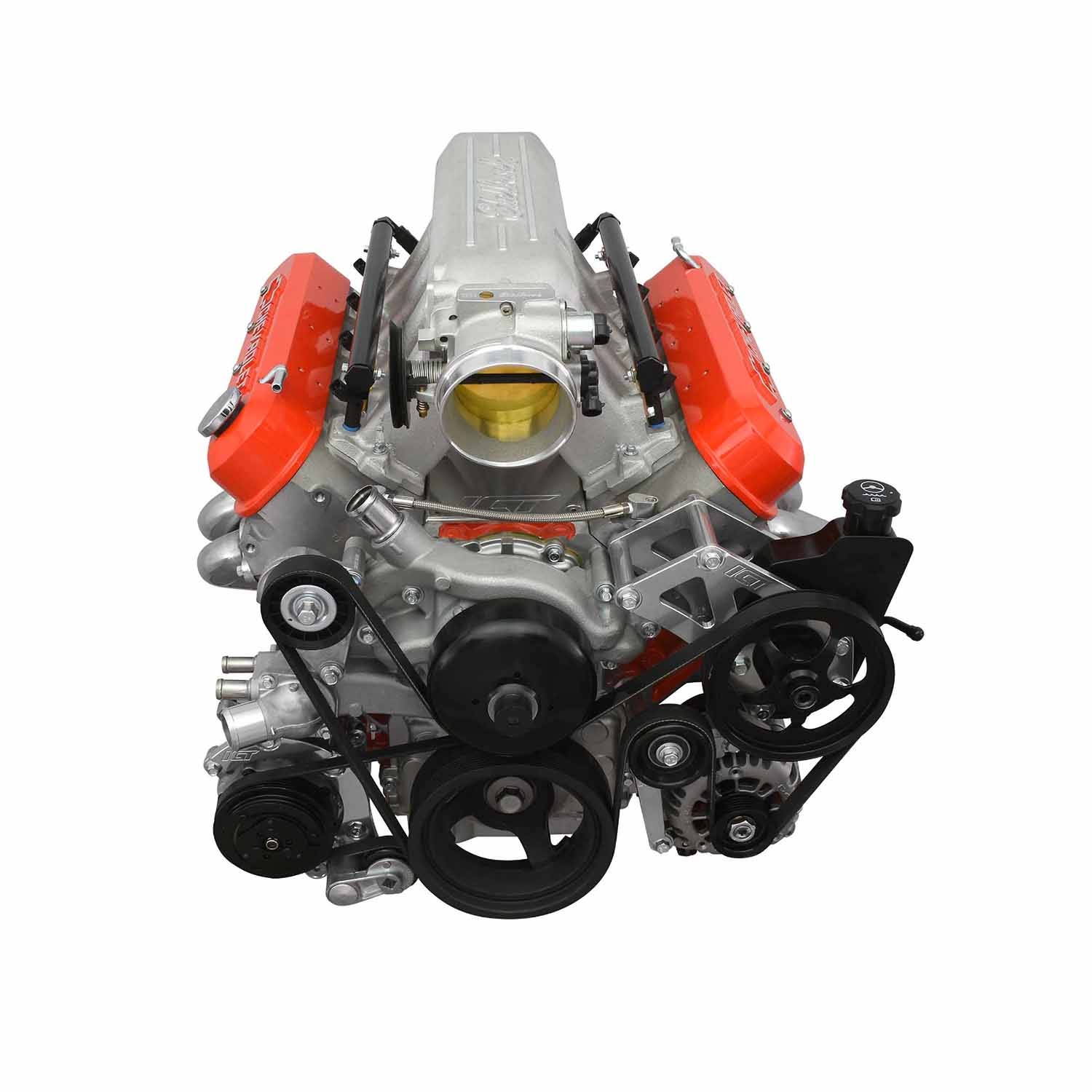 LS Truck Low Mount A/C AC Air Conditioner Compressor Bracket for Sanden 7176 LQ4 - ICT Billet 551137-LS74-3