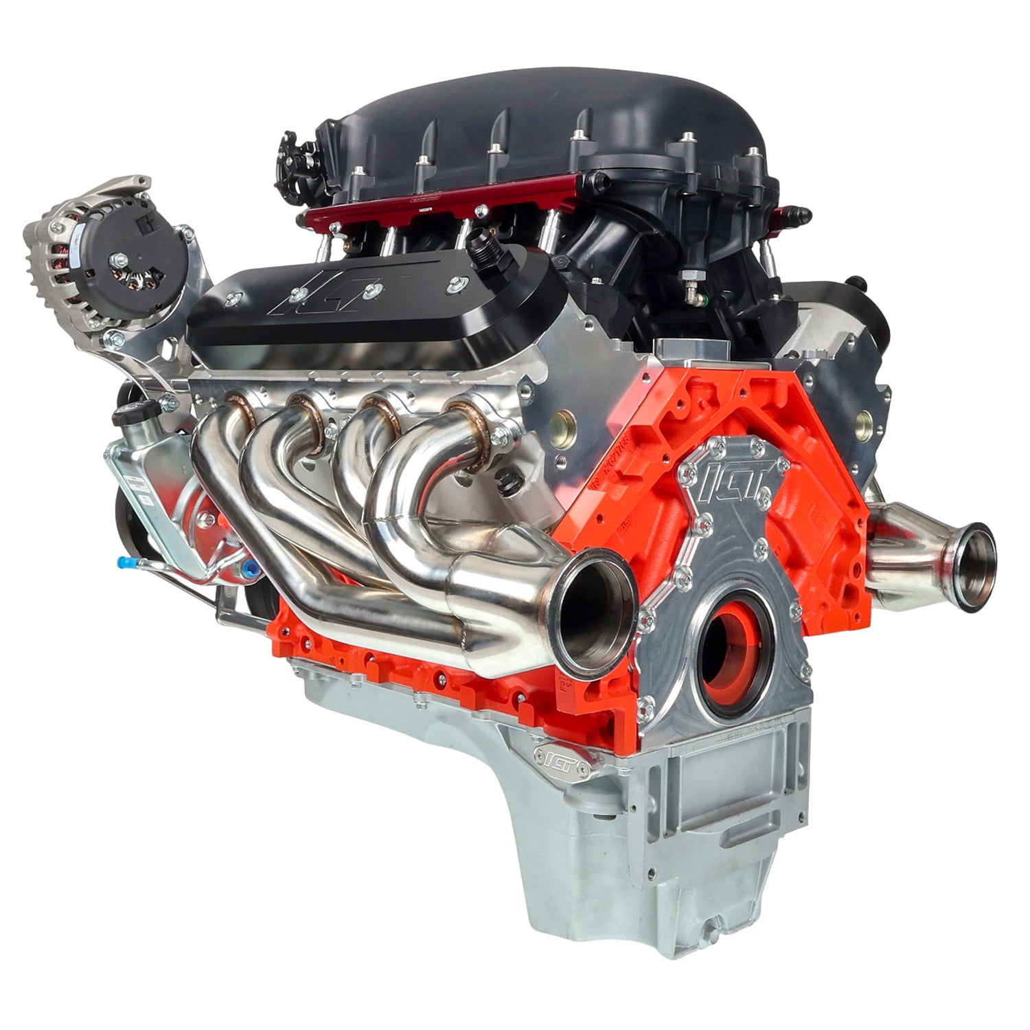 LS Truck Manual Belt Tensioner w/ Pulley LSX 4.8L 5.3L 6.0L Silverado Billet - ICT Billet 551617X-3