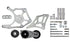 LS Truck OEM Fox Body A/C Compressor Bracket Kit LS Swap Mustang - ICT Billet 551792-3