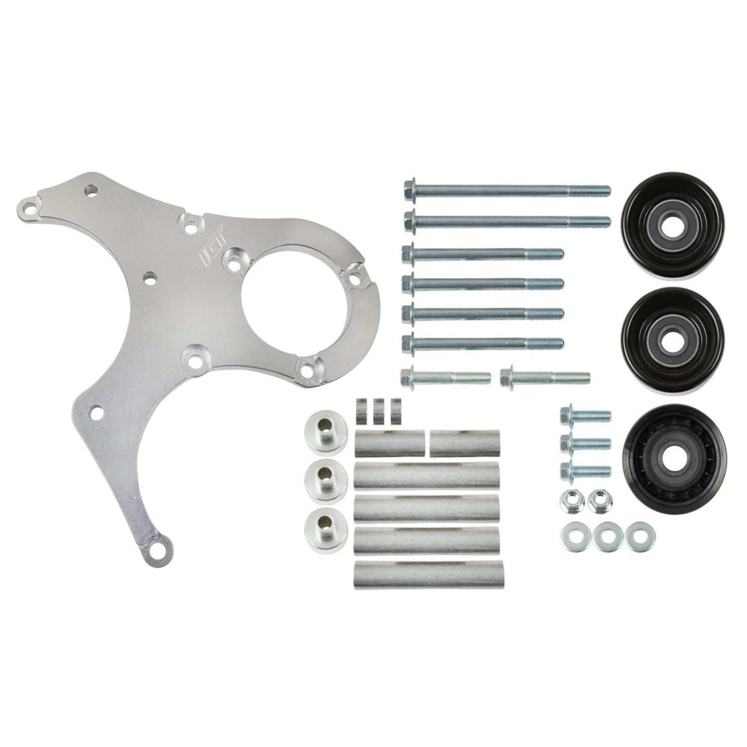 LS Truck OEM Fox Body Power Steering Alternator Bracket Kit Mustang LS Swap - ICT Billet 551791-3