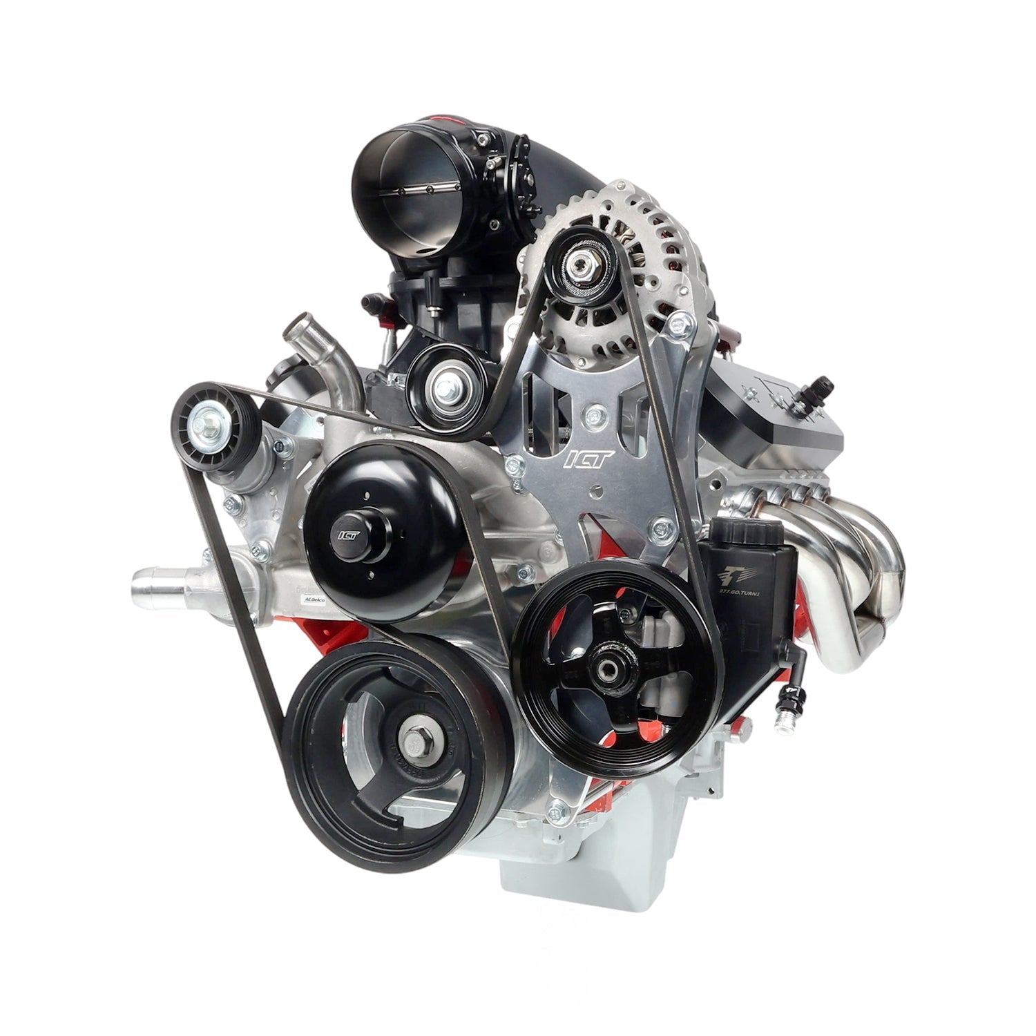 LS Truck OEM Location Alternator / Power Steering Bracket - Type 2 - ICT Billet 551777T2-3