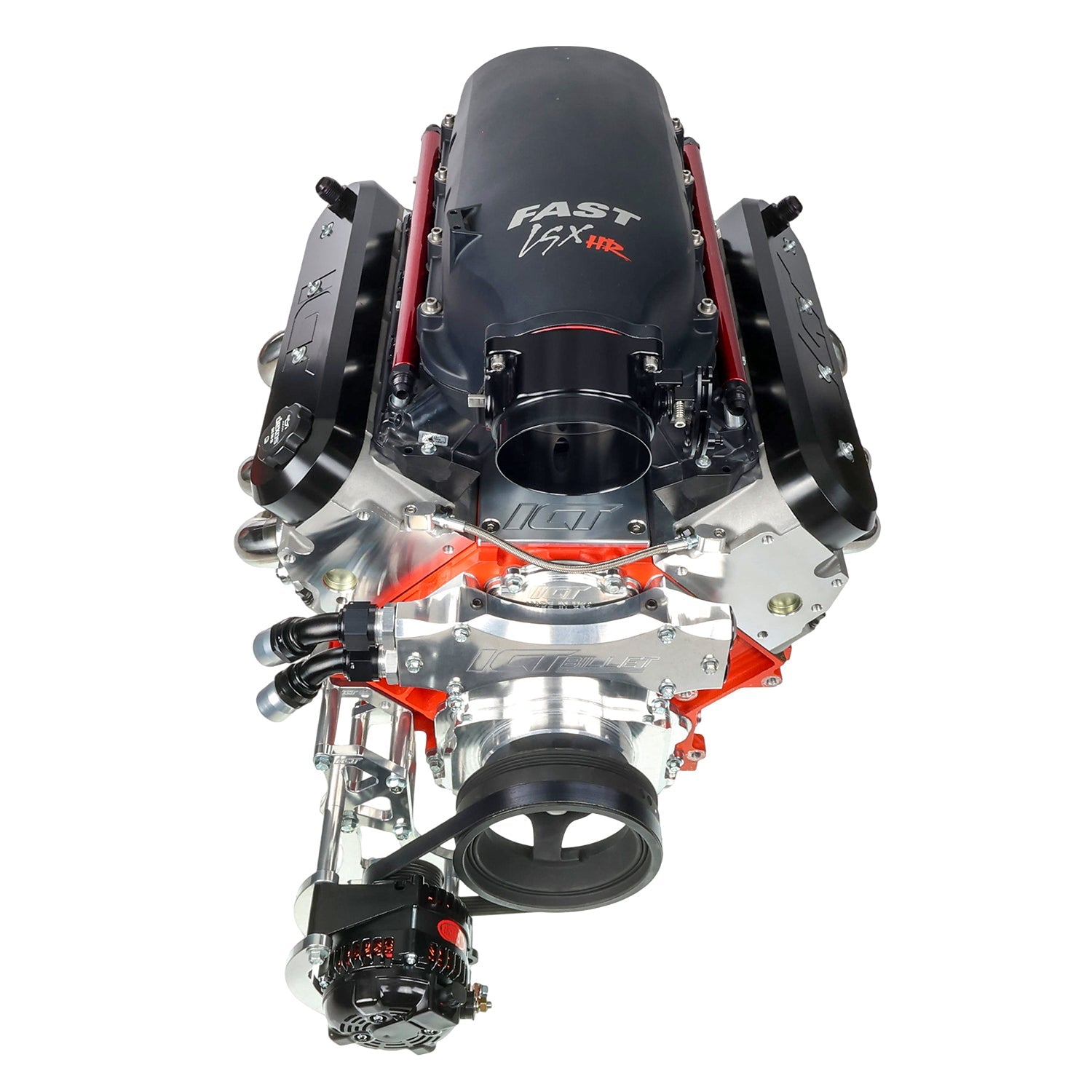 LS Truck Reverse Mount Ultra Low Mount Alternator Bracket - ICT Billet BKT-LS006-3