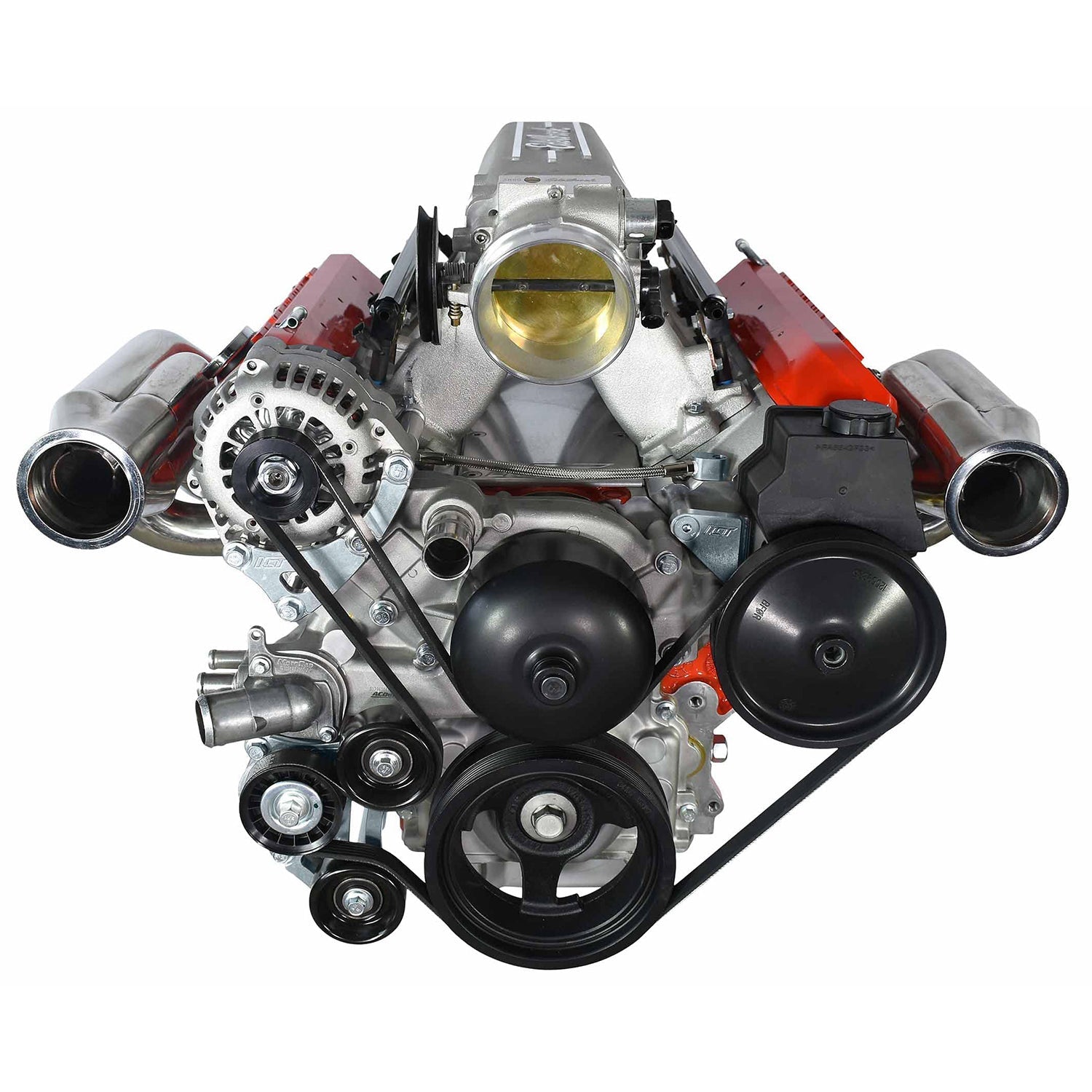 LS Truck Turbo - Alternator / Power Steering Bracket Kit for LS1 LS3 Water Pump - ICT Billet 551565LS0WP-3
