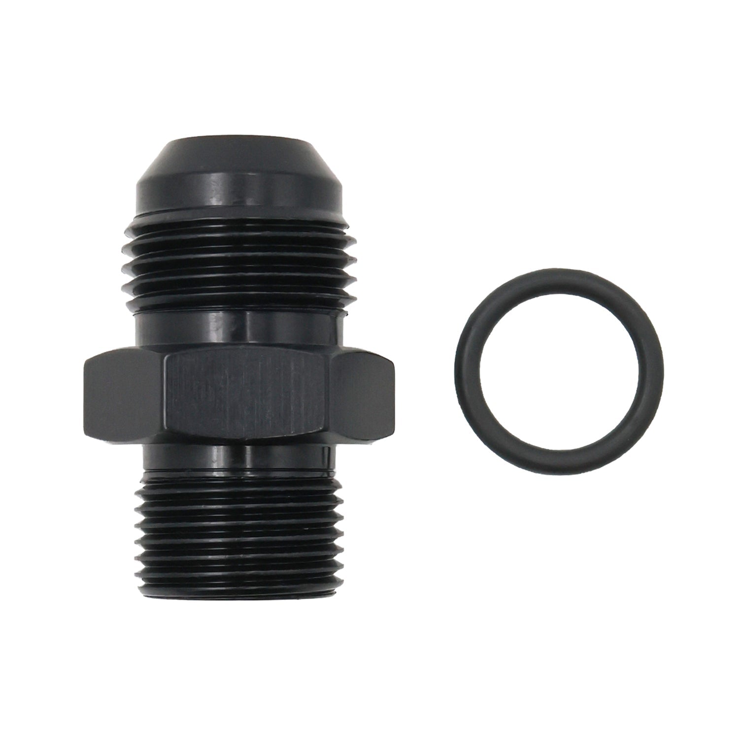 LS Truck Turbo Oil Drain Pan Adapter -10AN Hose to Oil Pan - ICT Billet 551208