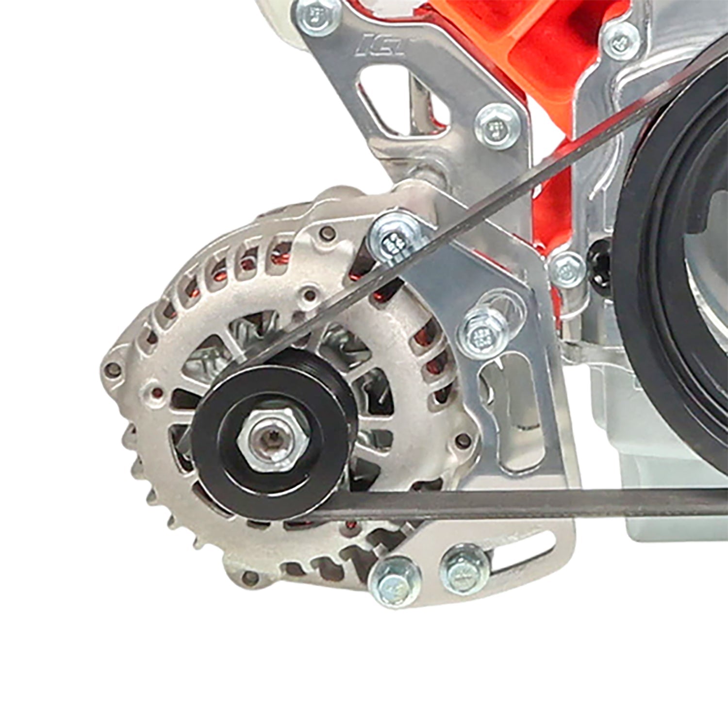 LS Truck Ultra Low Mount Alternator Bracket - ICT Billet BKT-LS005-3