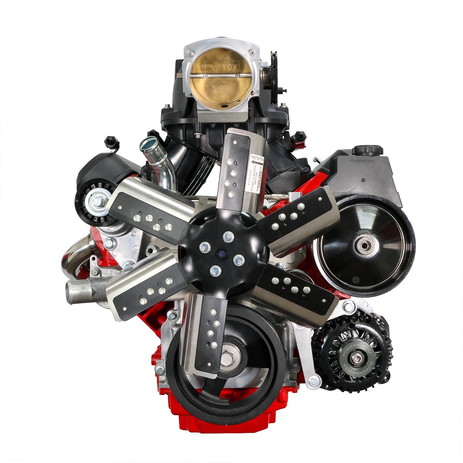 LS Truck Water Pump to 4 Bolt Style Mechanical Fan Adapter - ICT Billet 551829 - LS - FN