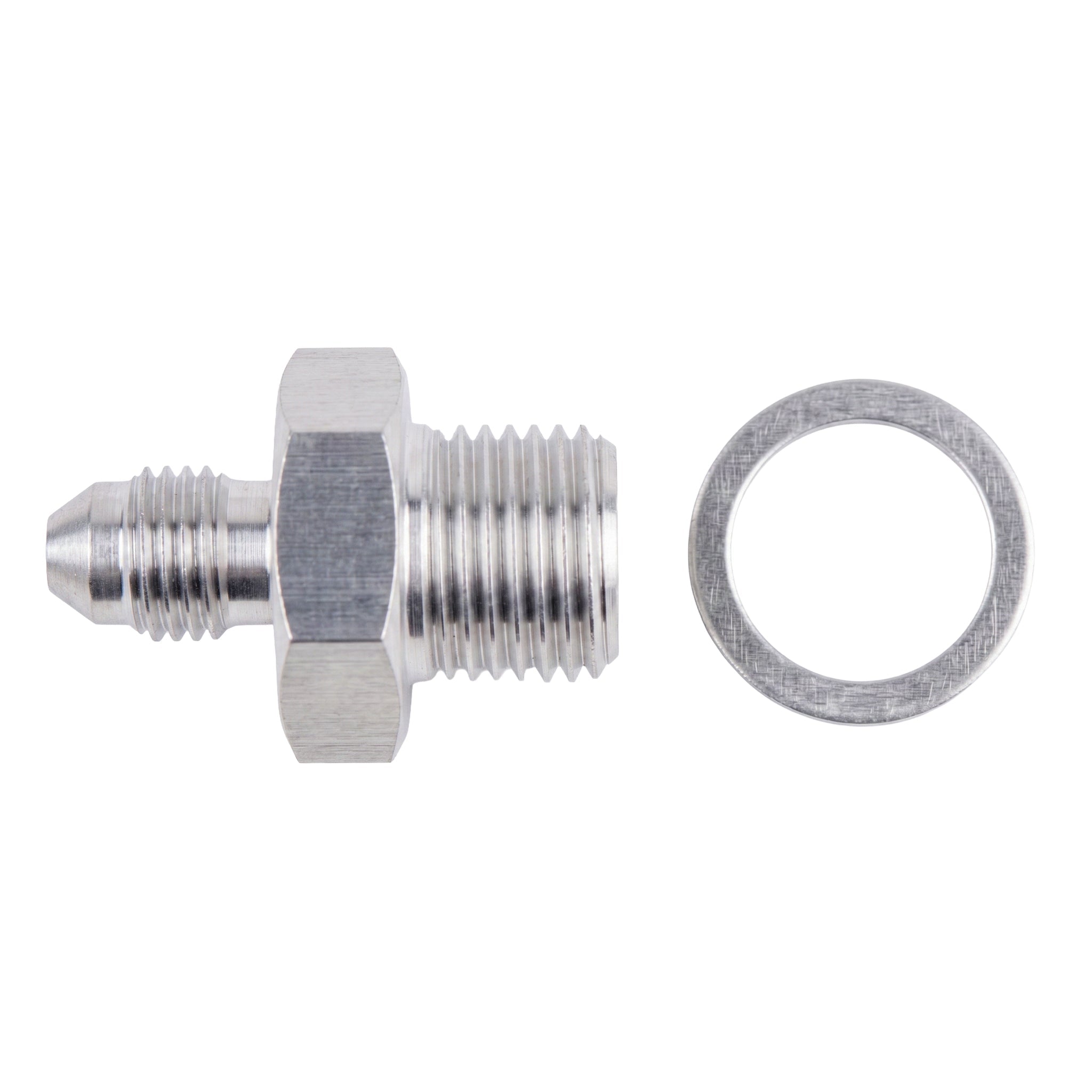 LS Turbo Oil Supply / Feed Adapter Port M16-1.5 to -4AN Fitting LSX LS1 LS3 LS2 - ICT Billet AN816-04-M16