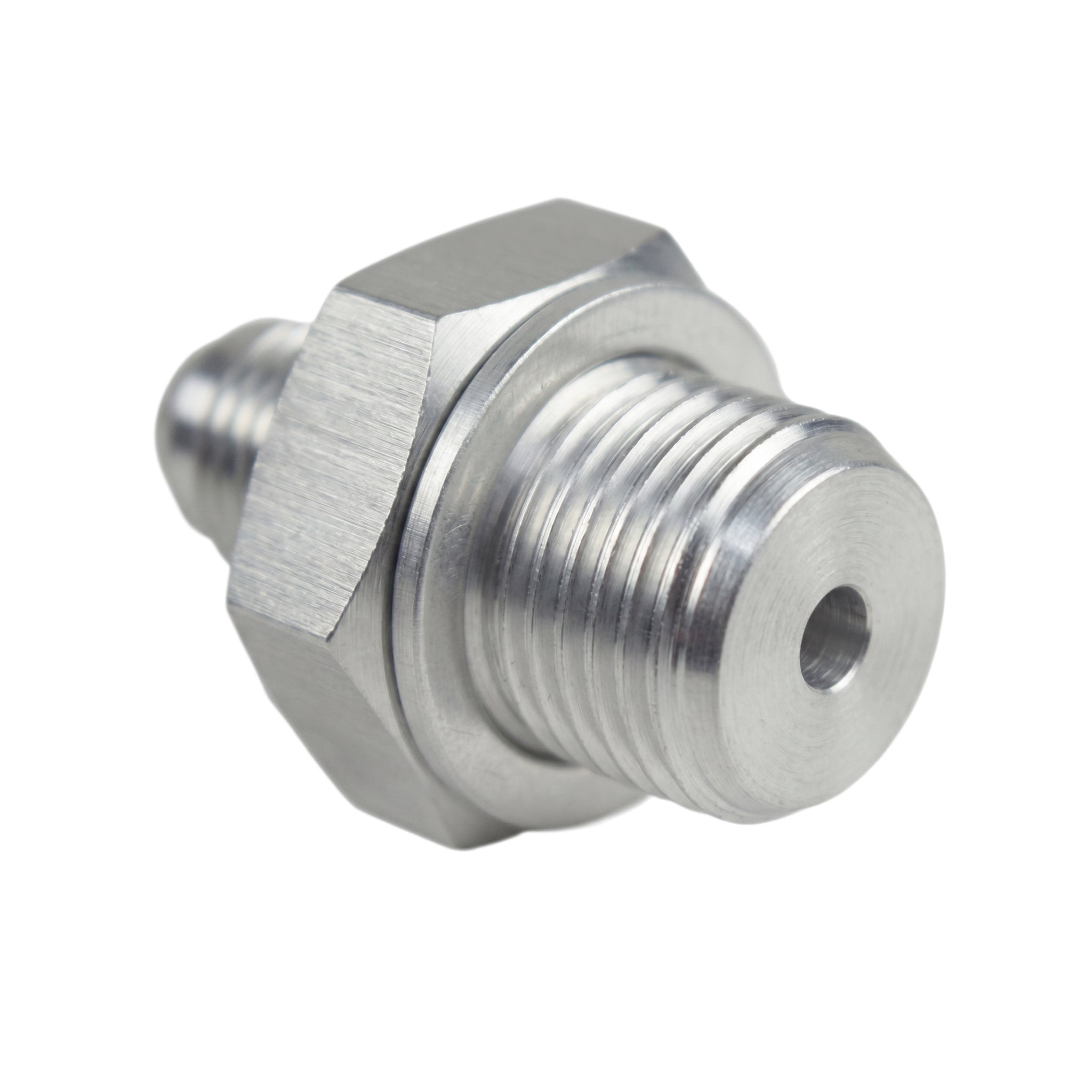 LS Turbo Oil Supply / Feed Adapter Port M16-1.5 to -4AN Fitting LSX LS1 LS3 LS2 - ICT Billet AN816-04-M16