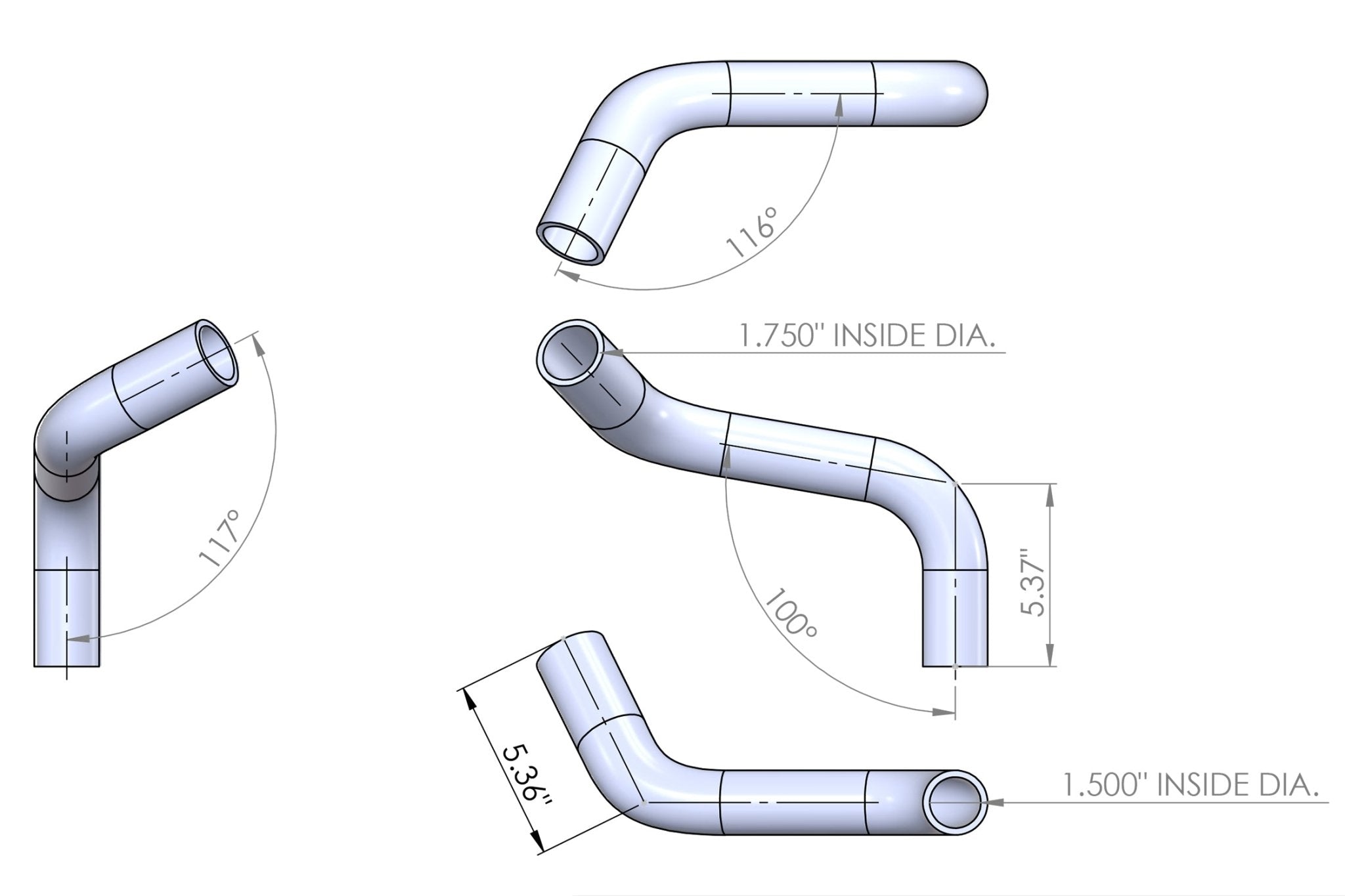 LS Upper & Lower Radiator Hose Kit - 1973 - 1998 Chevy C10 - ICT Billet HS-K1T-C101