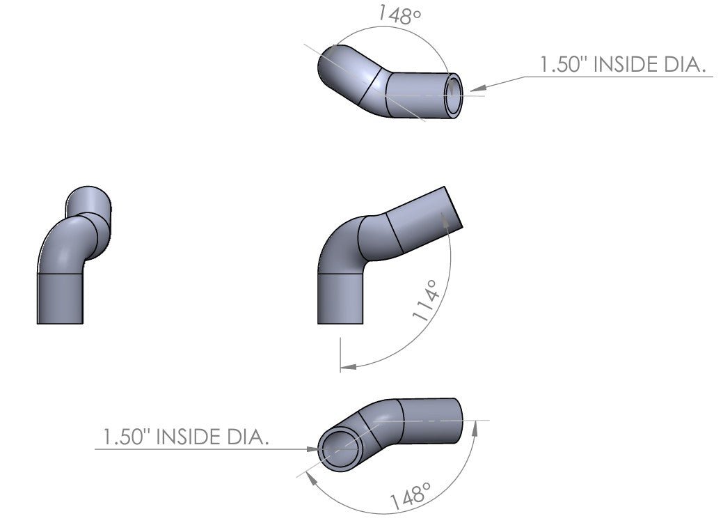 LS Upper & Lower Radiator Hose Kit - 1982 - 1993 Chevy S10 - ICT Billet HS-K1T-1S10
