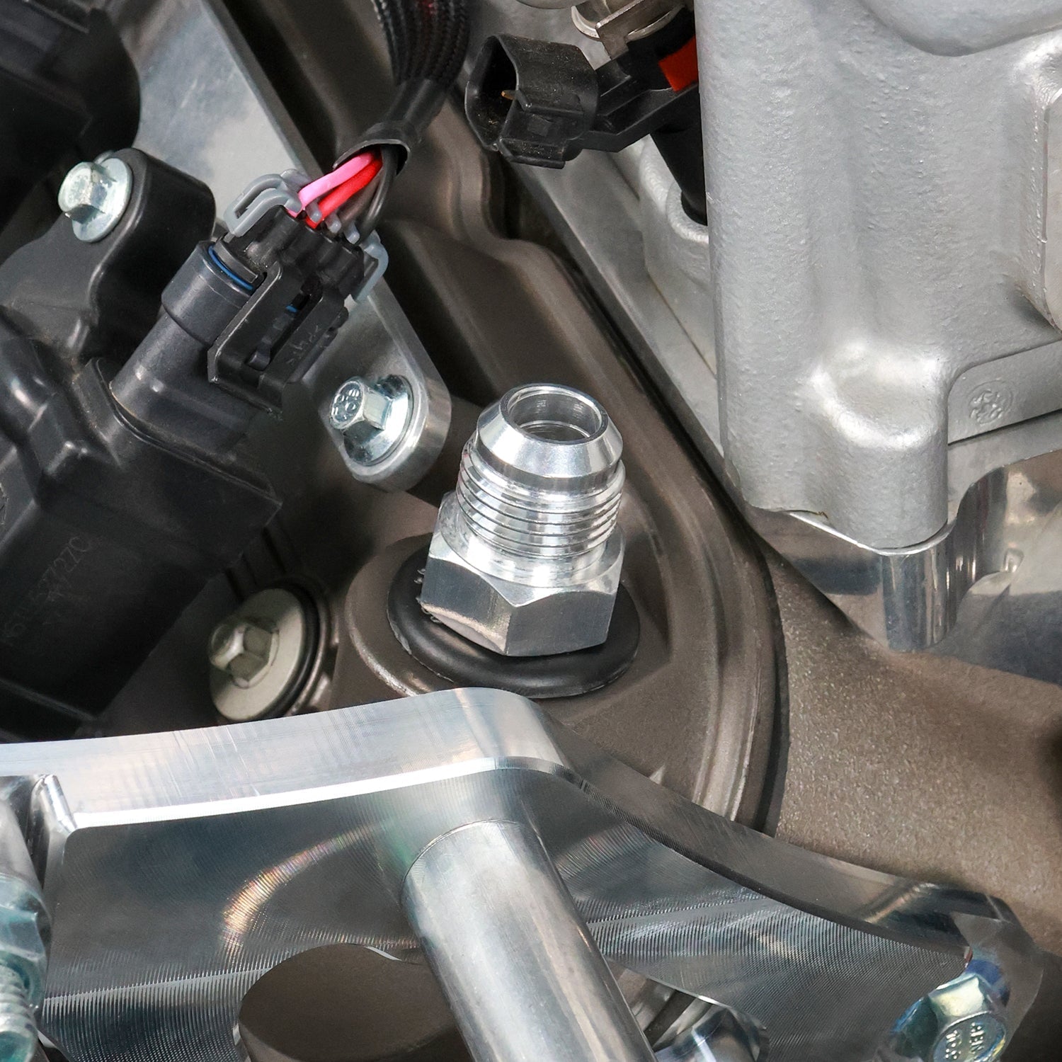 LS Valve Cover Grommet Fitting -10AN - ICT Billet PCV-GR0M-10AN