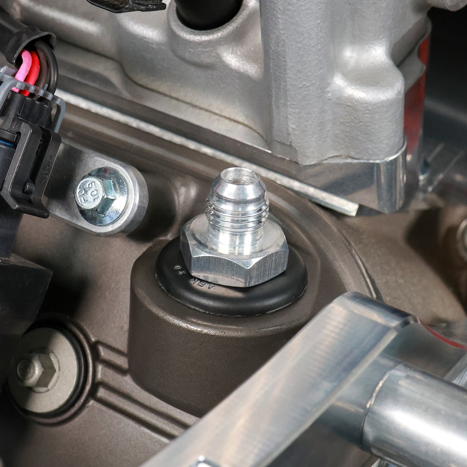 LS Valve Cover Grommet Fitting - 6AN - ICT Billet PCV-GR0M-6AN