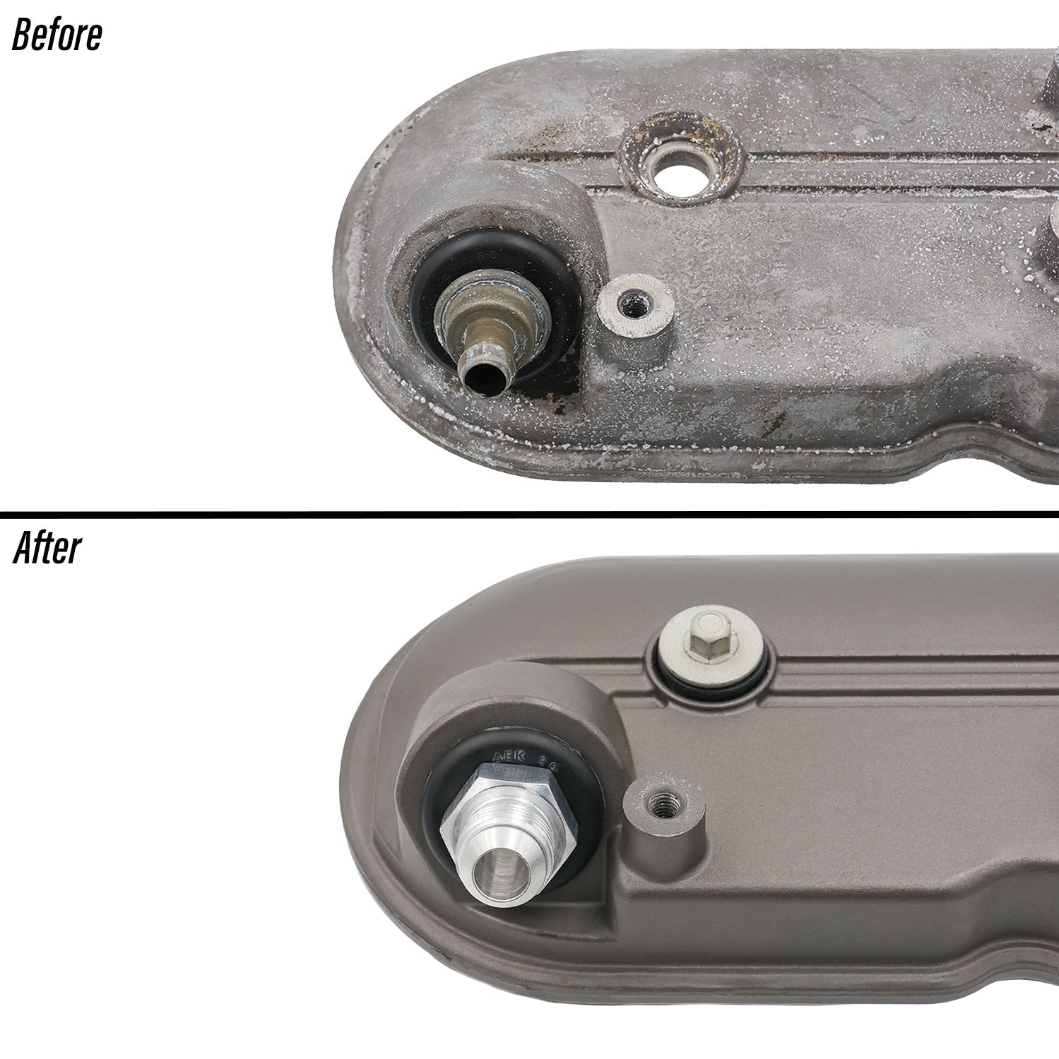 LS Valve Cover Grommet Fitting -8AN - ICT Billet PCV-GR0M-8AN