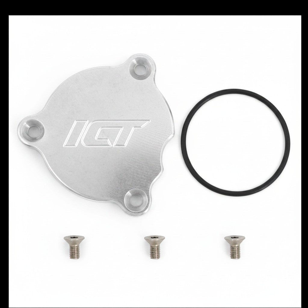 LS VVT Variable Valve Timing Solenoid Cover Plate - ICT Billet PLG-LS01-VVT
