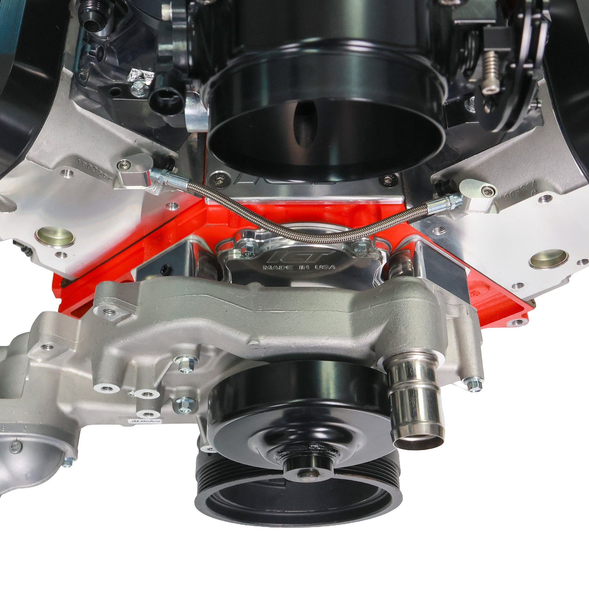 LS Water Pump Spacers 1.56" - Corvette Pump w/ Truck Balancer - ICT Billet 551690-1565