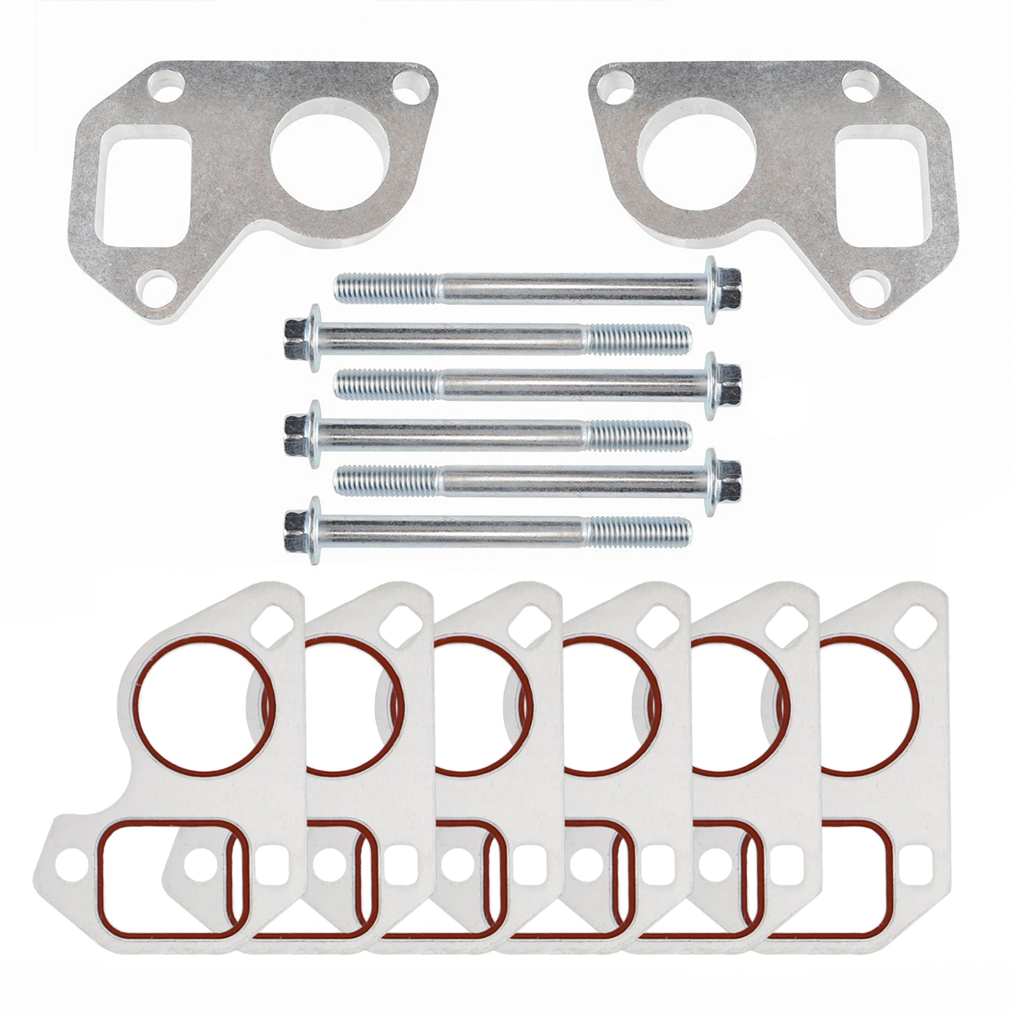 LS Water Pump Spacers .280" - Motor Plate + LS1 Camaro Pump w/ Truck Balancer - ICT Billet 551690-0461