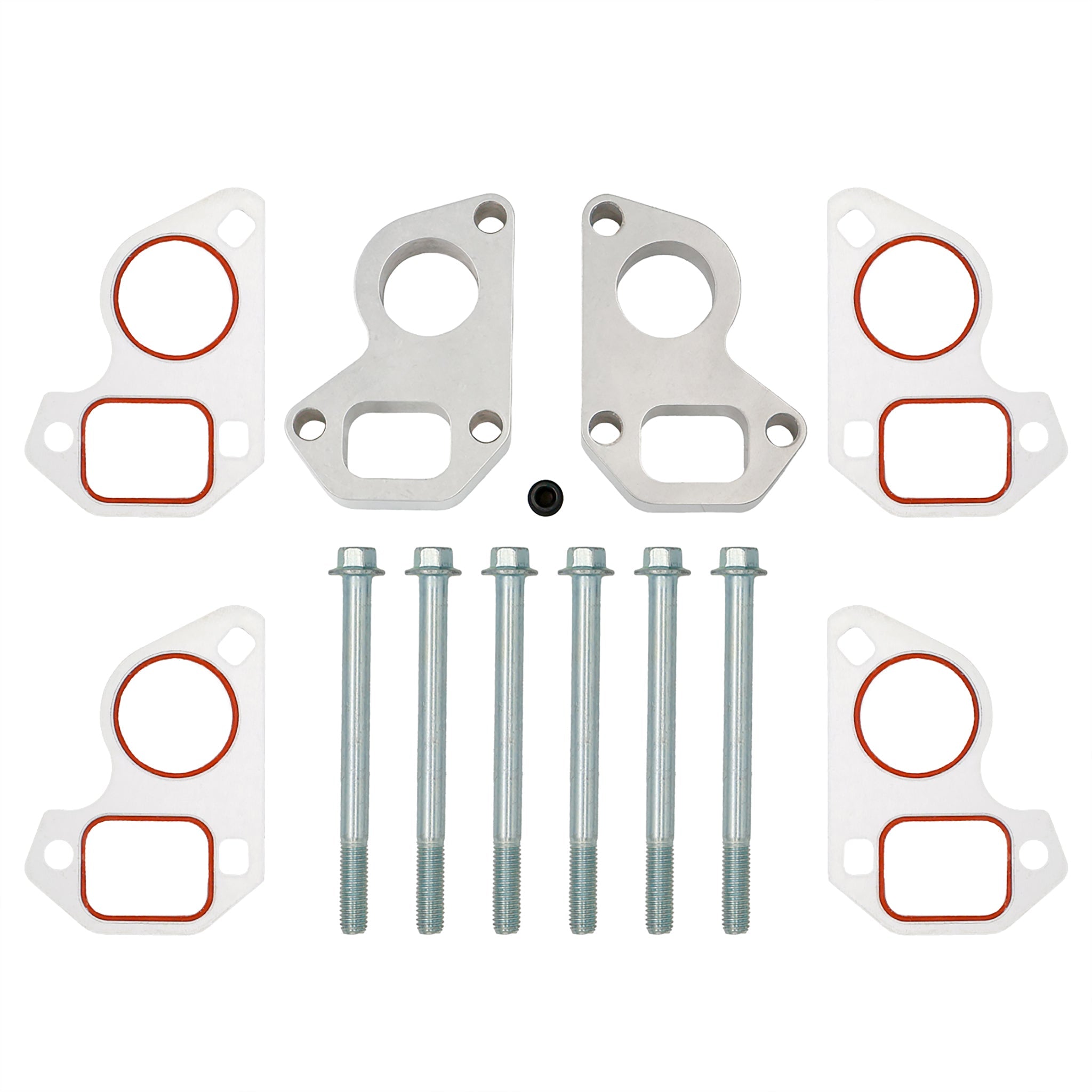 LS Water Pump Spacers .85" - Corvette Pump w/ LS1 Camaro Balancer - ICT Billet 551690-0854