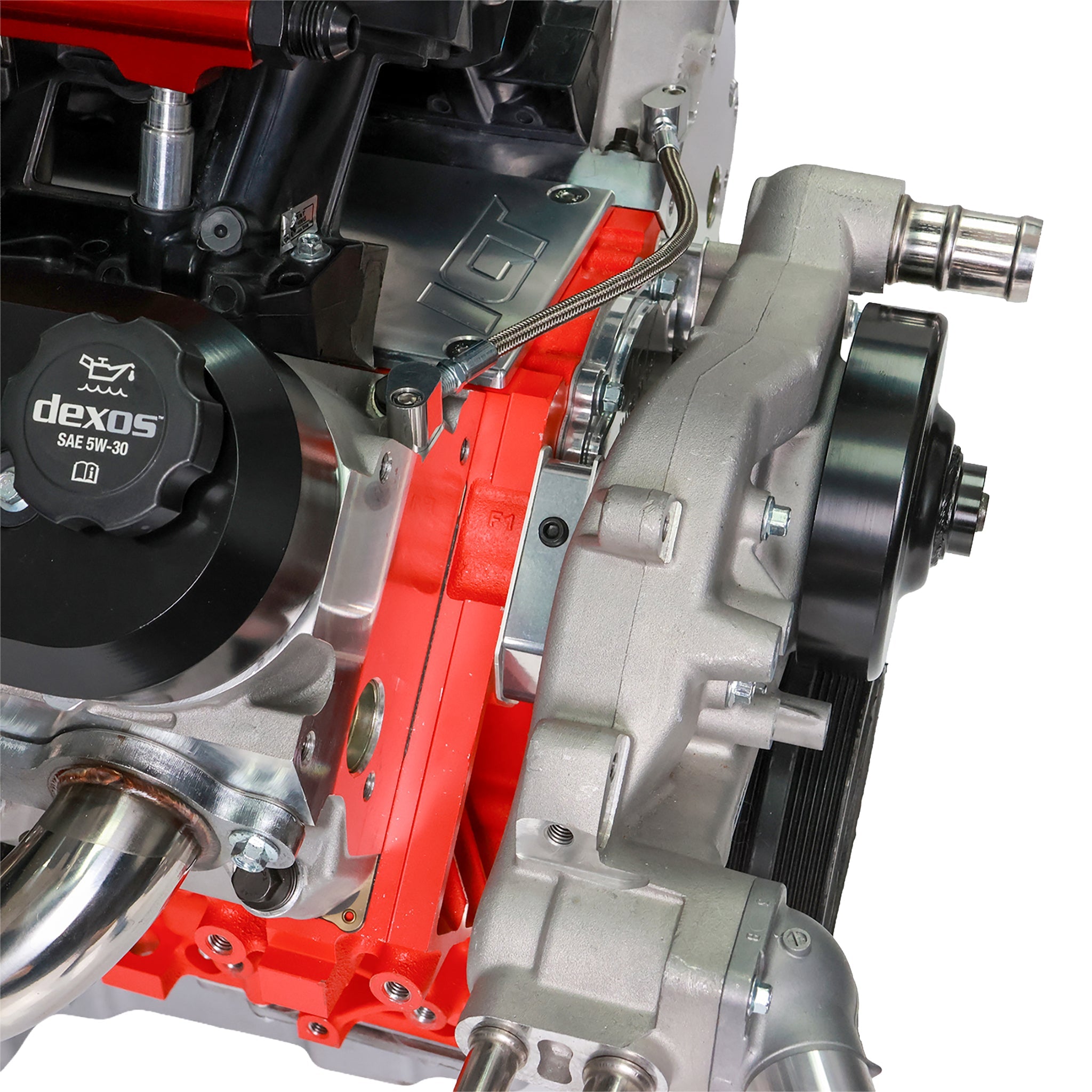 LS Water Pump Spacers .85" - Corvette Pump w/ LS1 Camaro Balancer - ICT Billet 551690-0854