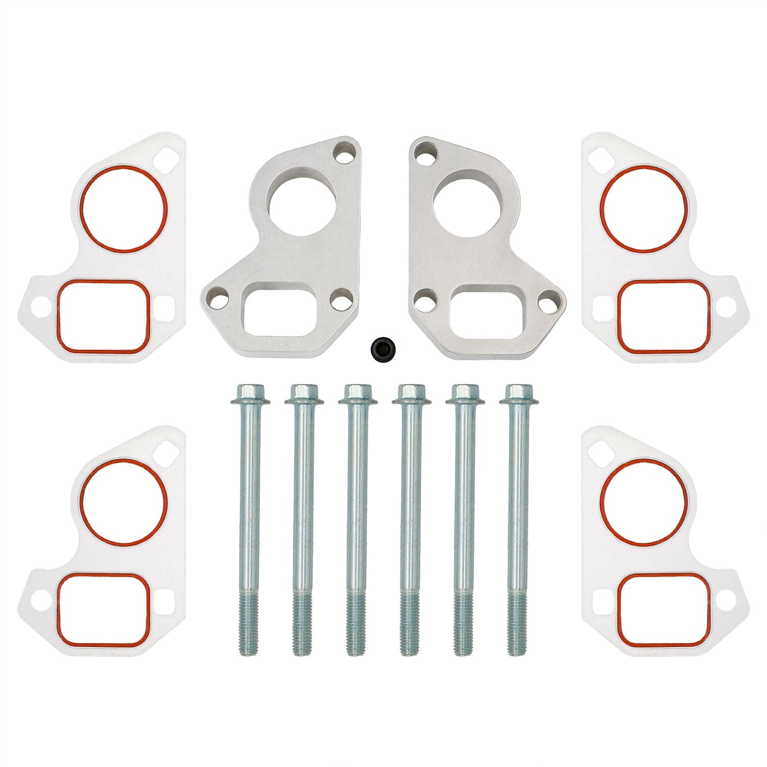 LS Water Pump Spacers - Corvette Pump w/ LS1 Camaro Balancer - ICT Billet 551690-0854