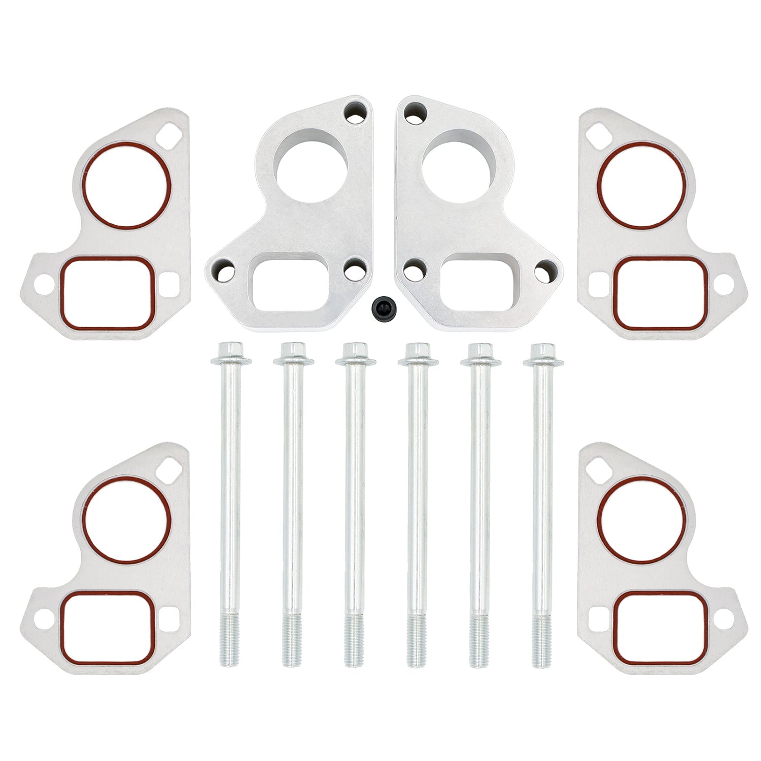 LS Water Pump Spacers - Corvette Pump w/ Truck Balancer - ICT Billet 551690-1565