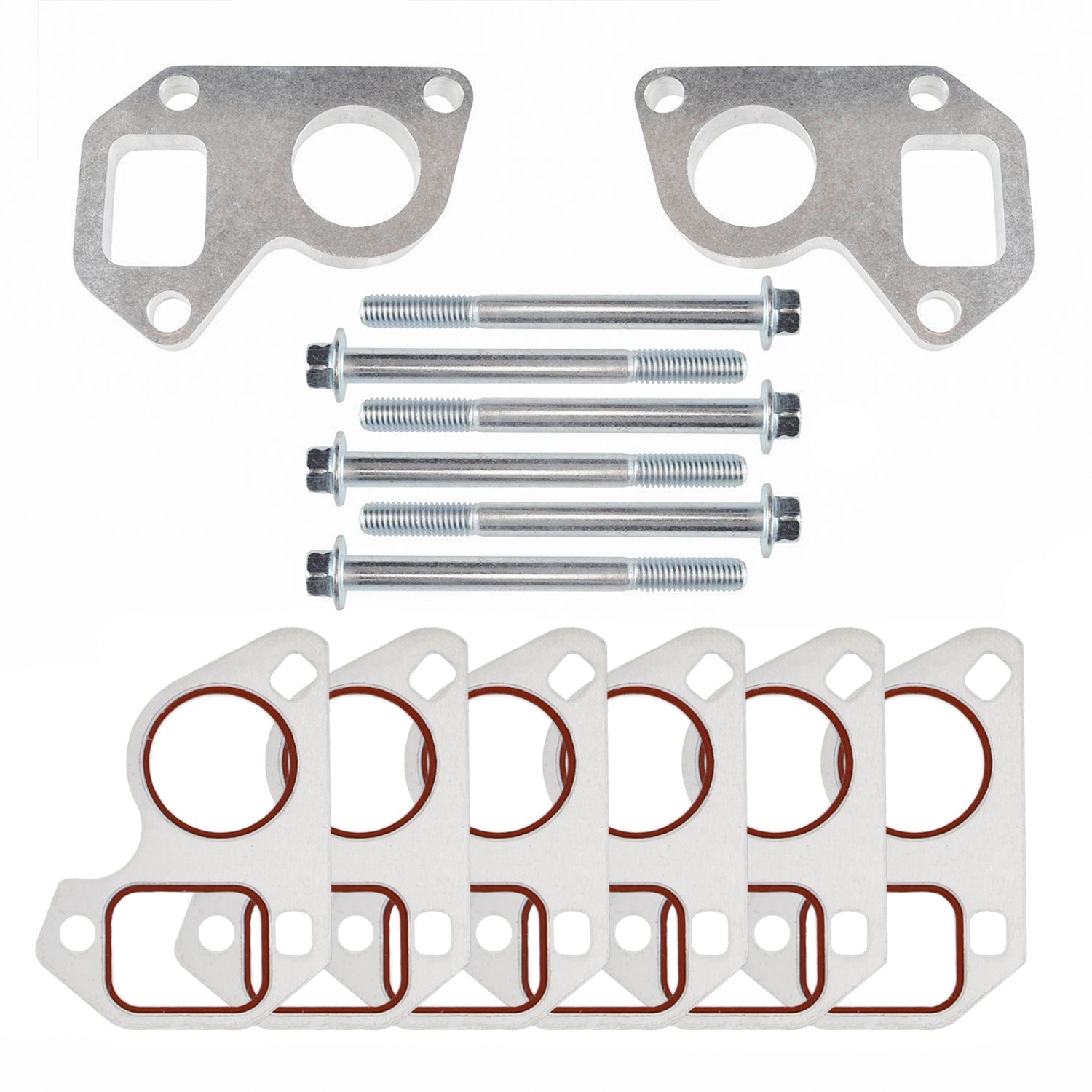 LS Water Pump Spacers - Motor Plate + LS1 Camaro Pump w/ Truck Balancer - ICT Billet 551690-0461