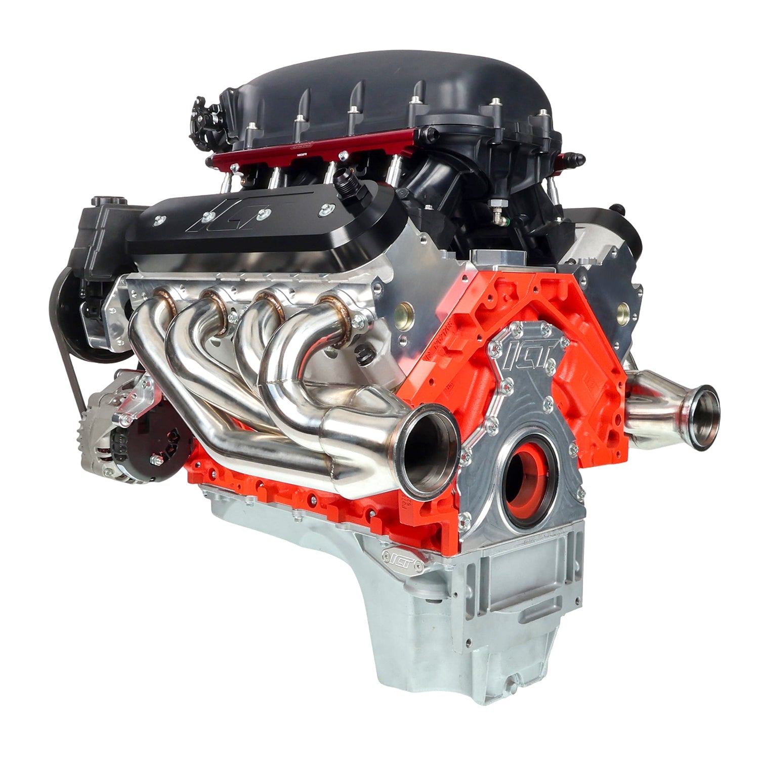 LS1 98 - 02 Camaro Z28 Manual Belt Tensioner w/ Pulley LS LS2 GTO Billet Aluminum - ICT Billet 551617X-2
