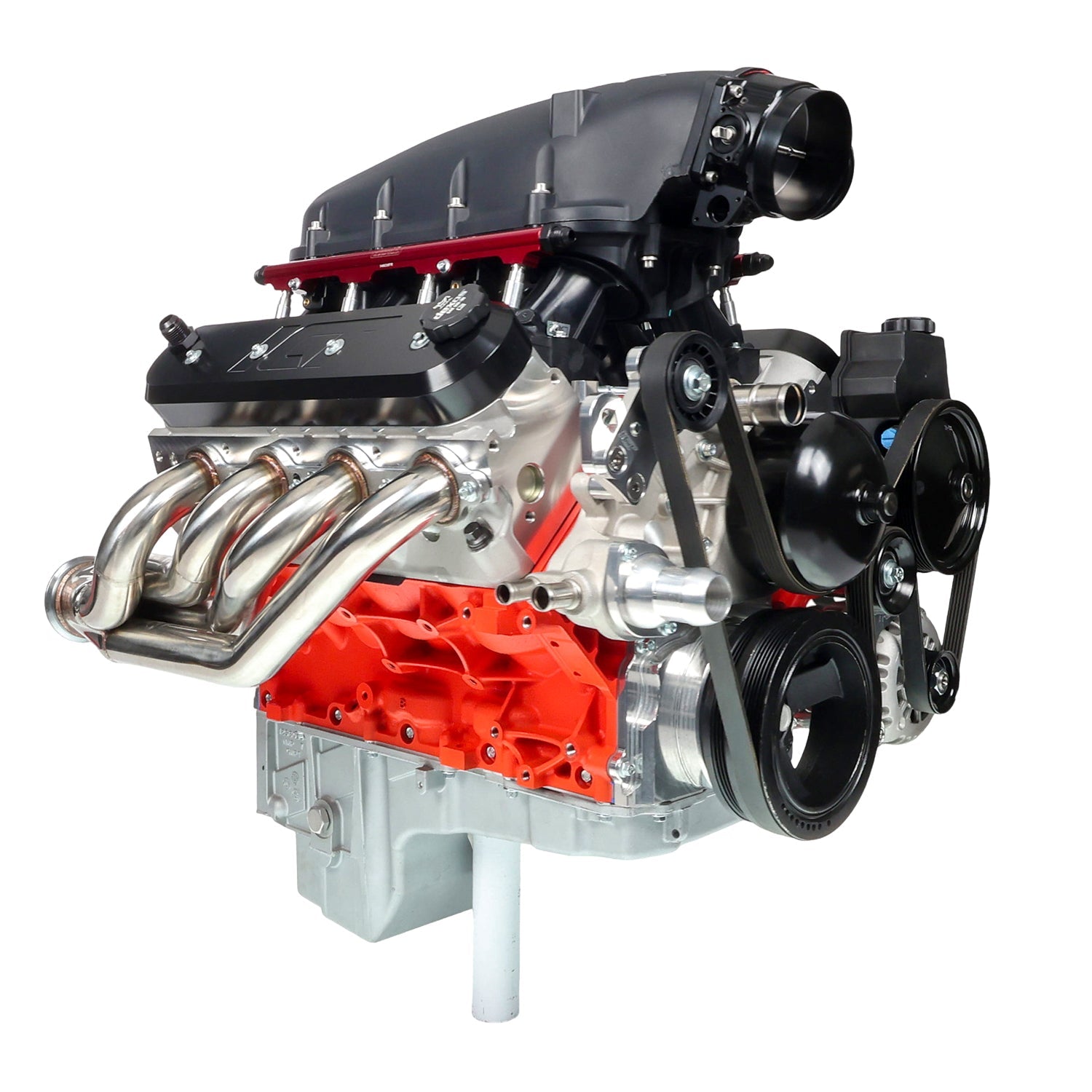 LS1 98-02 Camaro Z28 Manual Belt Tensioner w/ Pulley LS LS2 GTO Billet Aluminum - ICT Billet 551617X-2