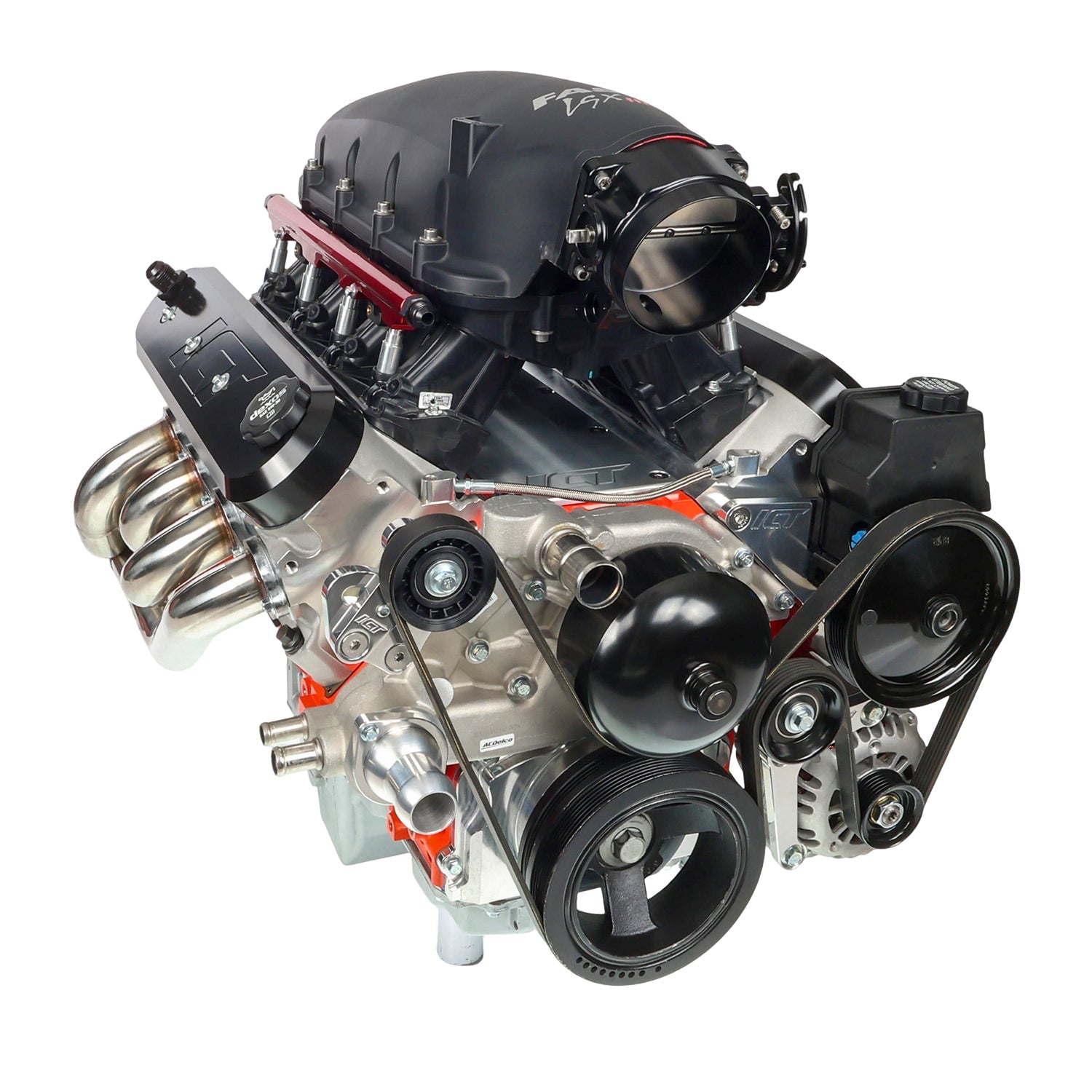 LS1 98-02 Camaro Z28 Manual Belt Tensioner w/ Pulley LS LS2 GTO Billet Aluminum - ICT Billet 551617X-2