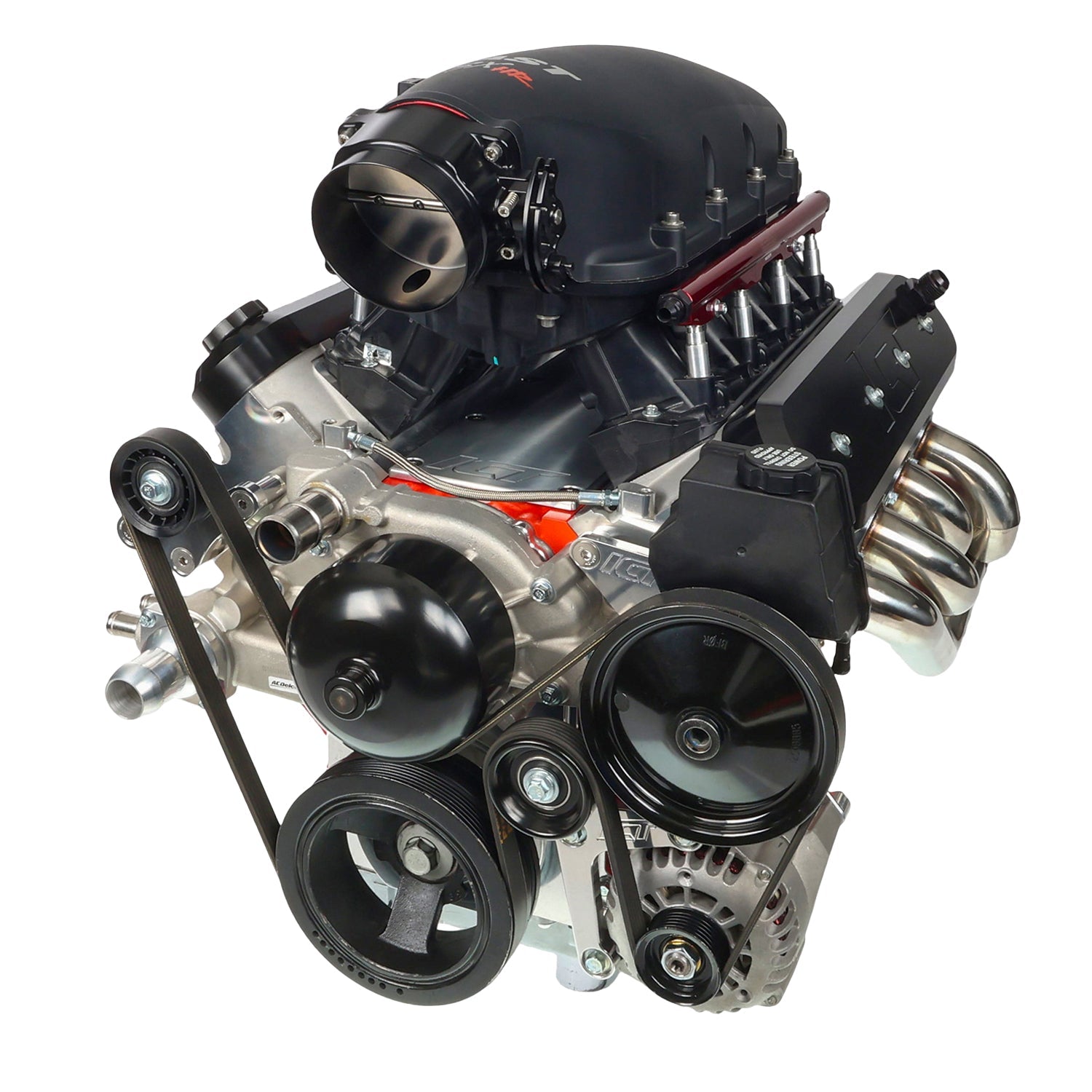 LS1 98 - 02 Camaro Z28 Manual Belt Tensioner w/ Pulley LS LS2 GTO Billet Aluminum - ICT Billet 551617X-2