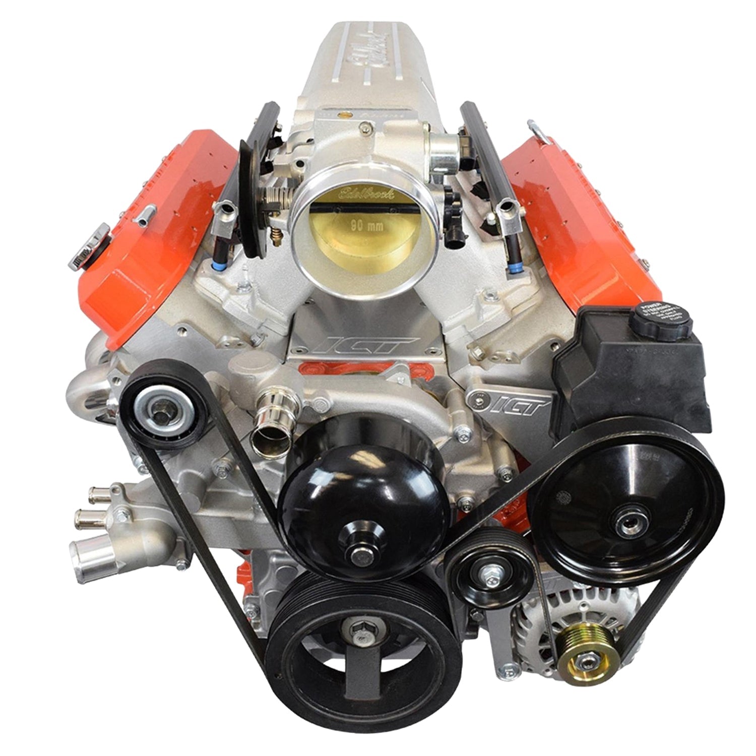 LS1 Alternator Bracket Complete Idler Pulley Compatible with Camaro Factory LSX Billet - ICT Billet 551668-2