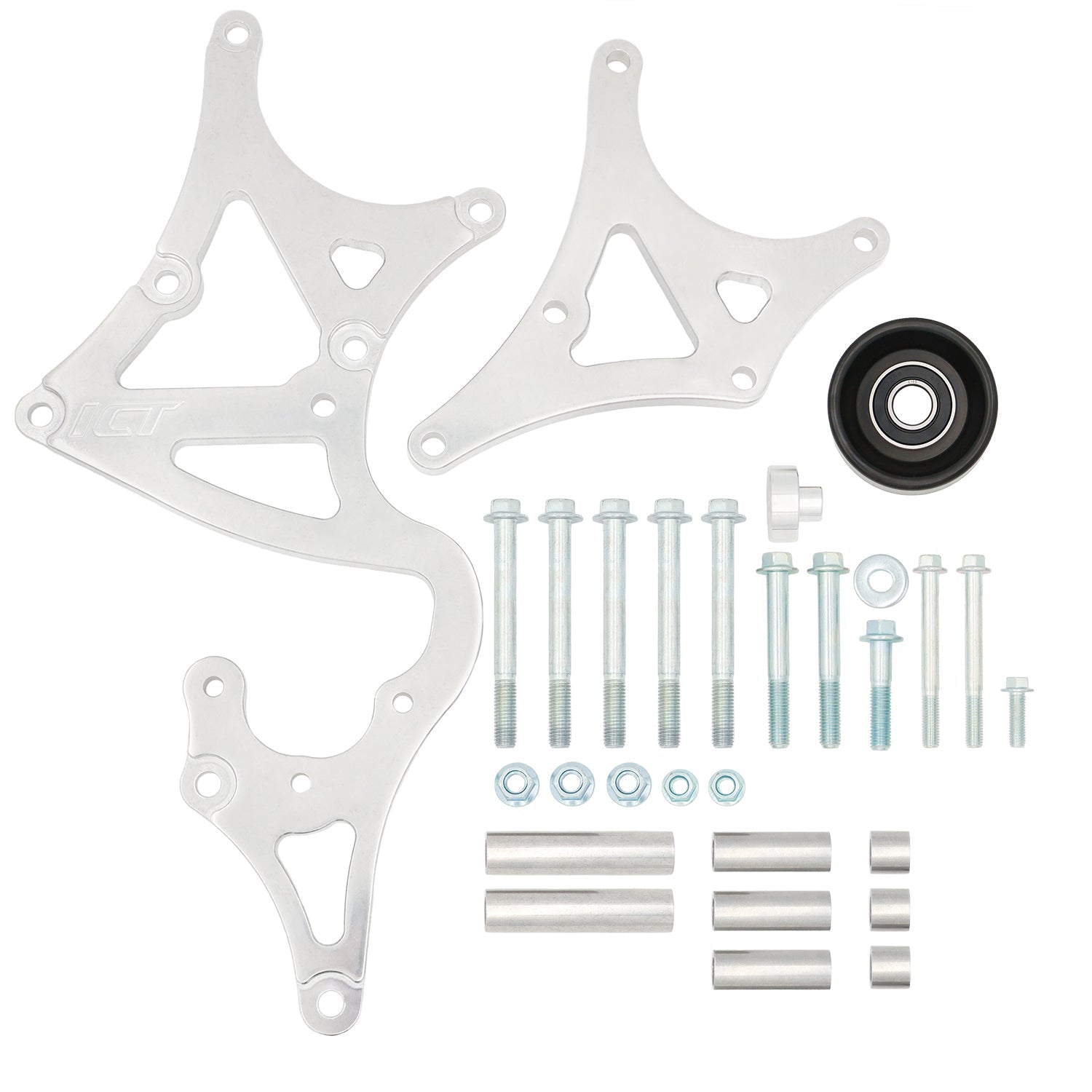 LS1 Camaro 98 - 02 Alternator and Power Steering Kit - Type II - ICT Billet 551519T2-2