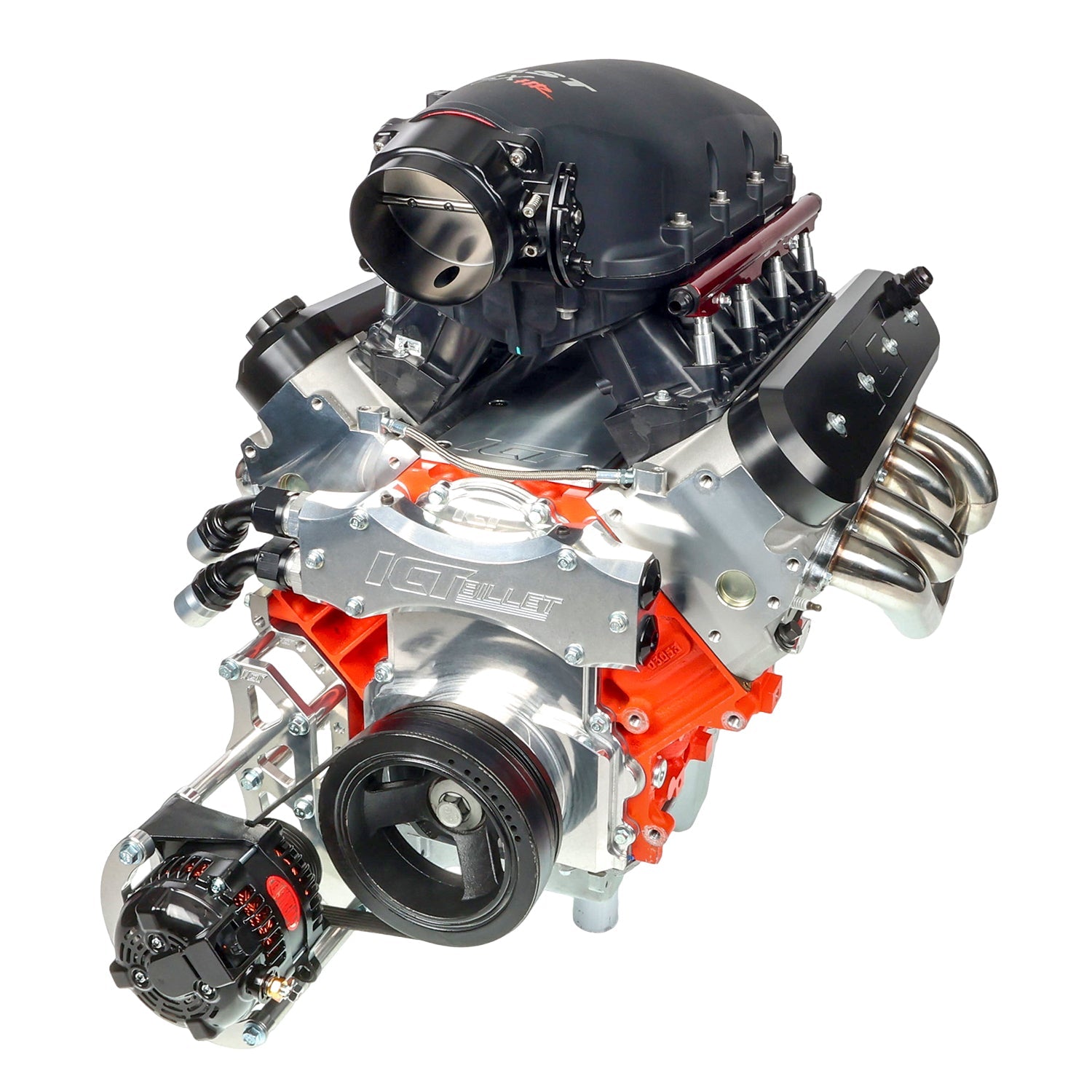 LS1 Camaro 98 - 02 Reverse Mount Ultra Low Mount Alternator Bracket - ICT Billet BKT-LS006-2