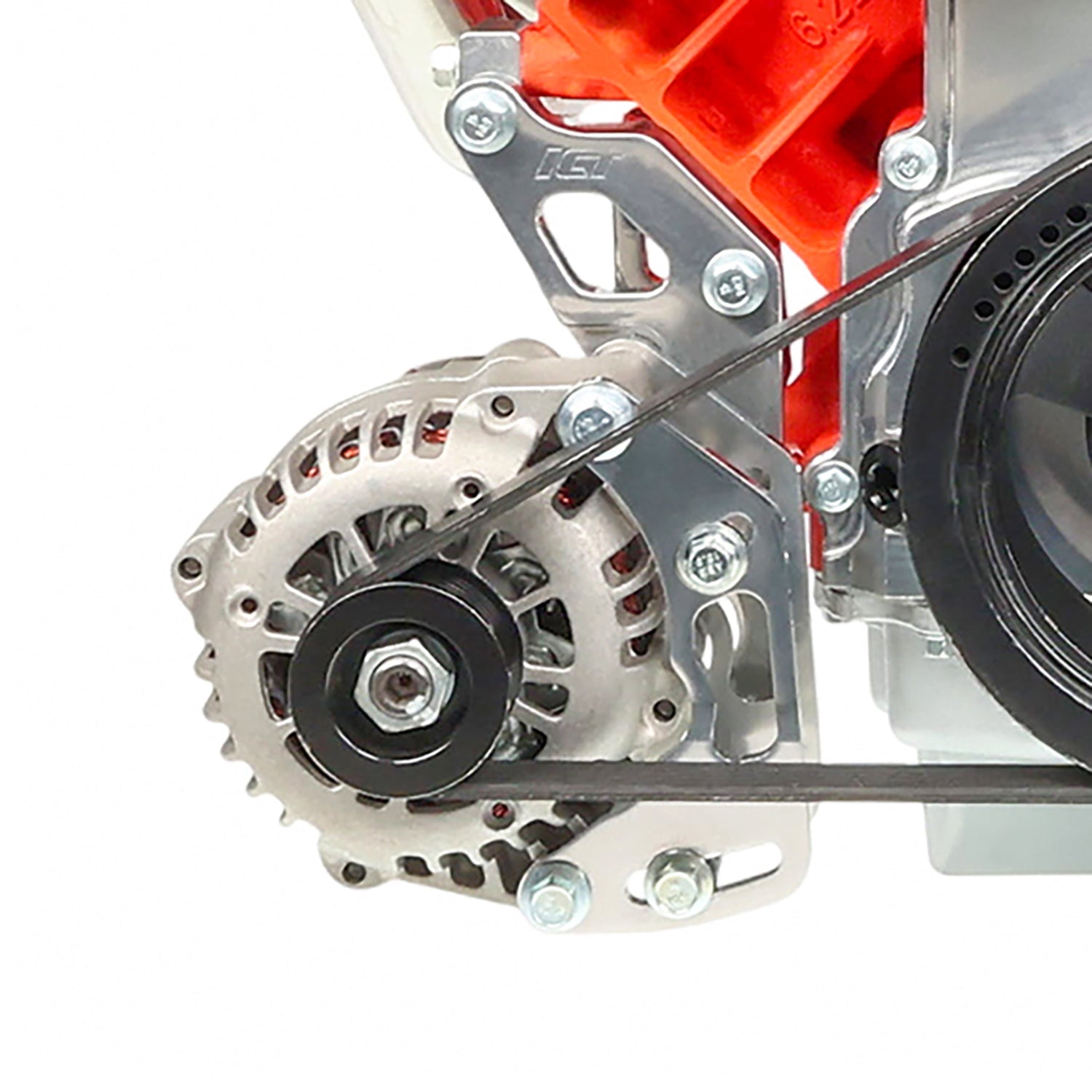 LS1 Camaro 98 - 02 Ultra Low Mount Alternator Bracket - ICT Billet BKT-LS005-2