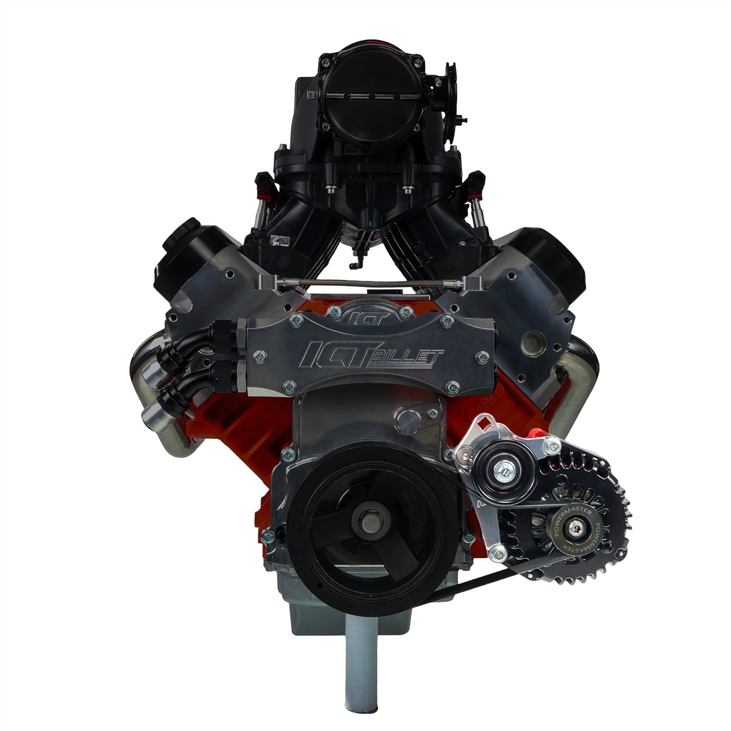 LS1 Camaro Alternator Bracket Low Mount w/ Manual Tensioner - ICT Billet 551668T-2