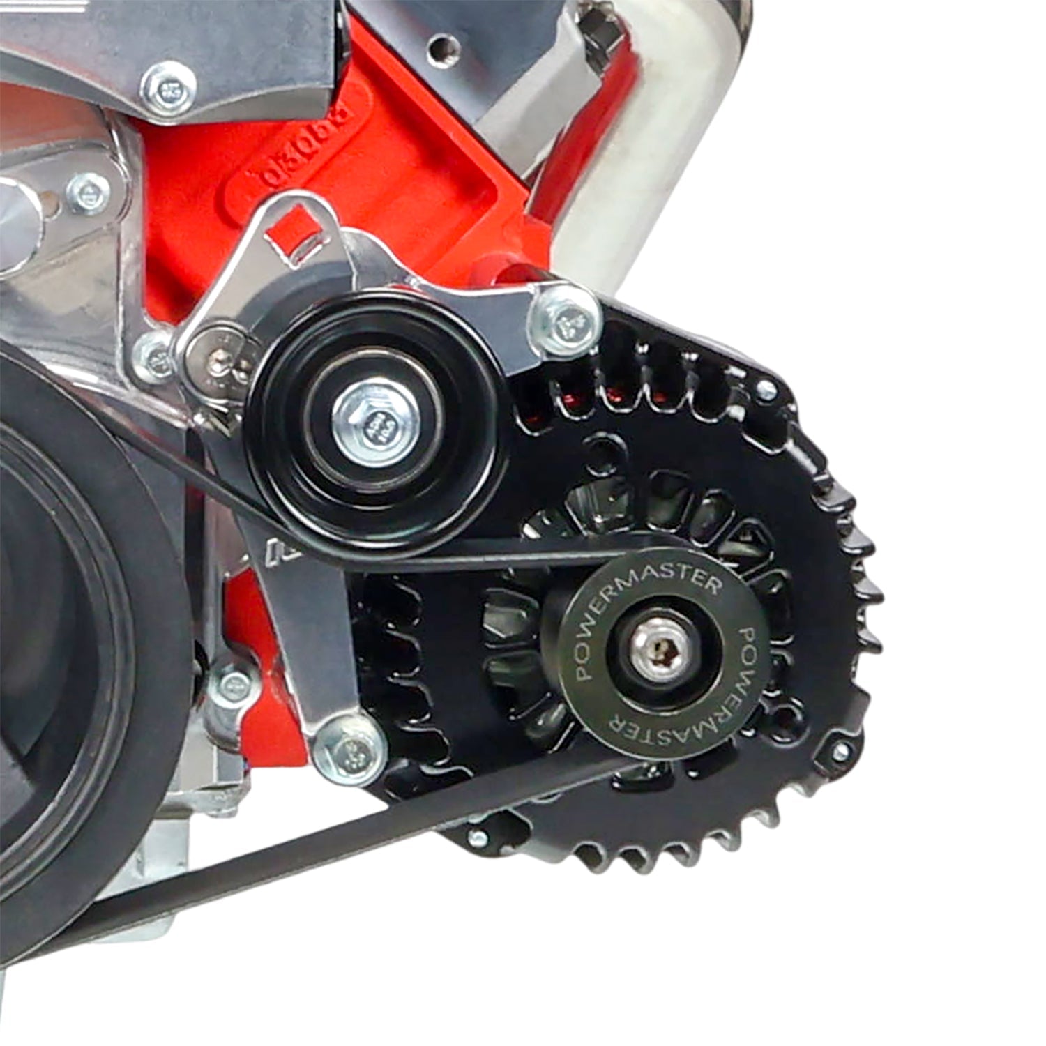 LS1 Camaro Alternator Bracket Low Mount w/ Manual Tensioner - ICT Billet 551668T-2