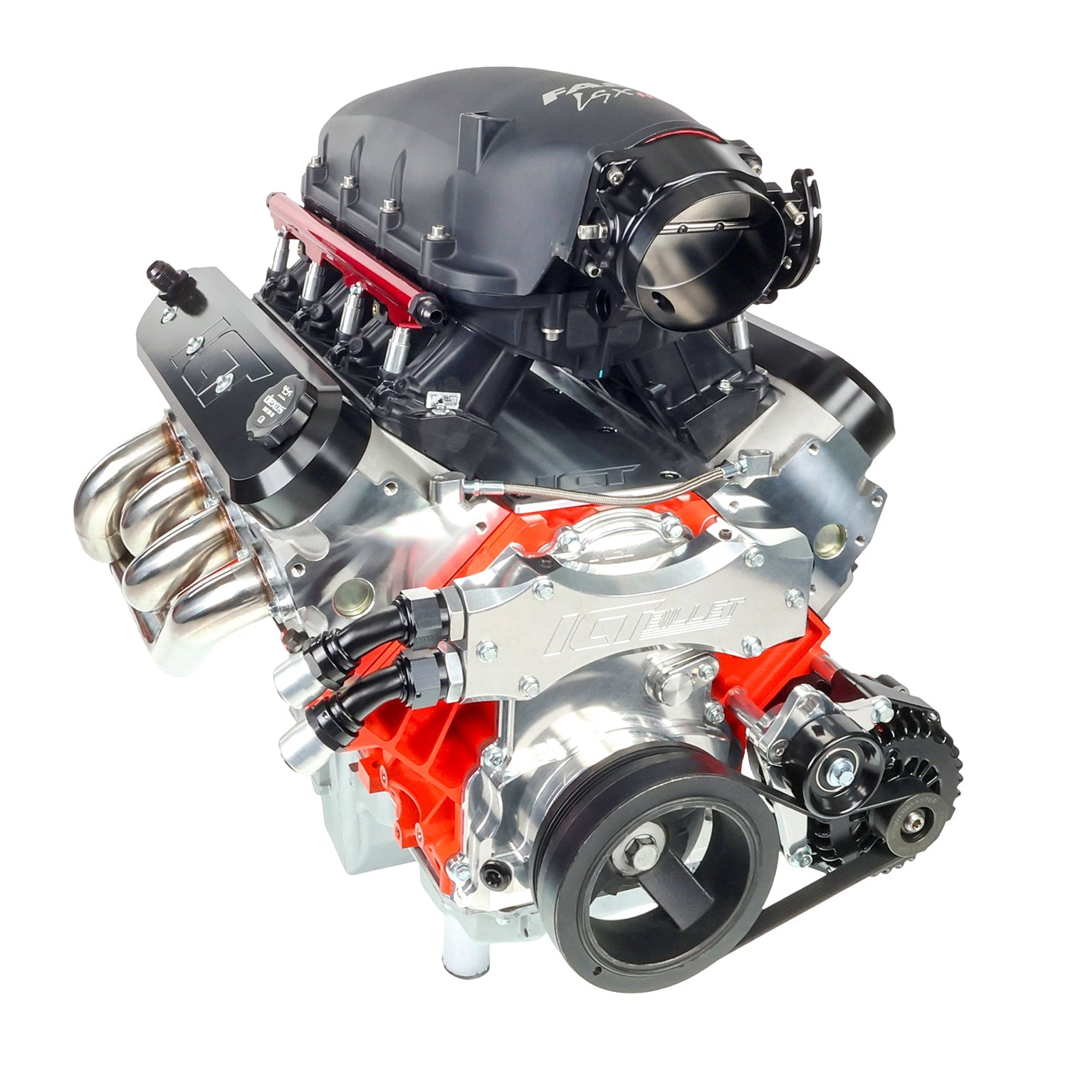 LS1 Camaro Alternator Bracket Low Mount w/ Manual Tensioner - ICT Billet 551668T-2