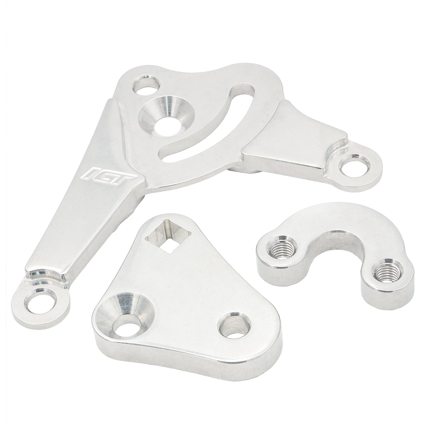 LS1 Camaro Alternator Bracket Low Mount w/ Manual Tensioner - ICT Billet 551668T-2