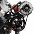 LS1 Camaro - Black Cerakote LS Alternator & Power Steering Pump Accessory Bracket Kit 98-2002 GTO - ICT Billet 551521X-2B