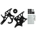 LS1 Camaro - Black Cerakote LS Alternator & Power Steering Pump Accessory Bracket Kit 98-2002 GTO - ICT Billet 551521X-2B