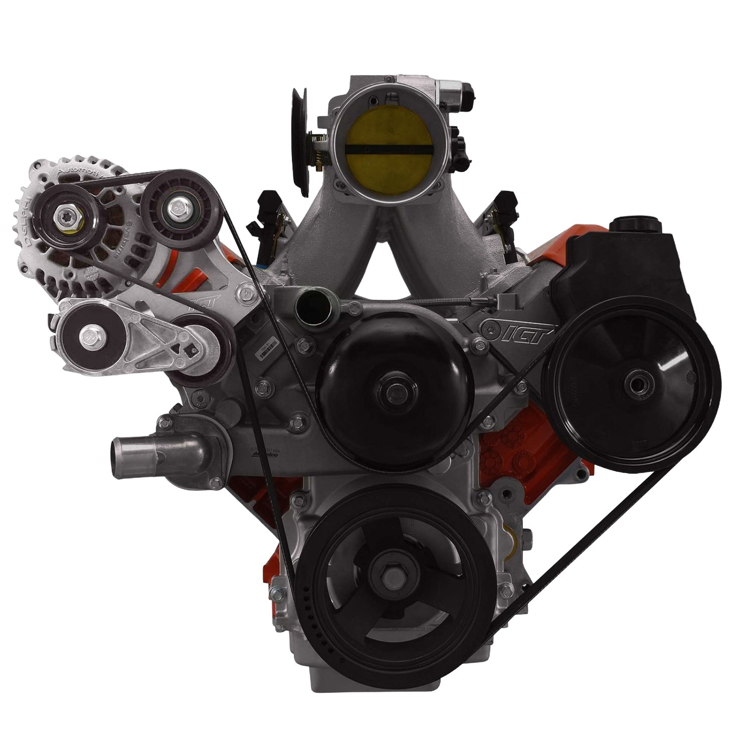 LS1 Camaro LS high mount Alternator Relocation Bracket LS1 LS2 LS6 SS Z28 GTO - ICT Billet 551780-2
