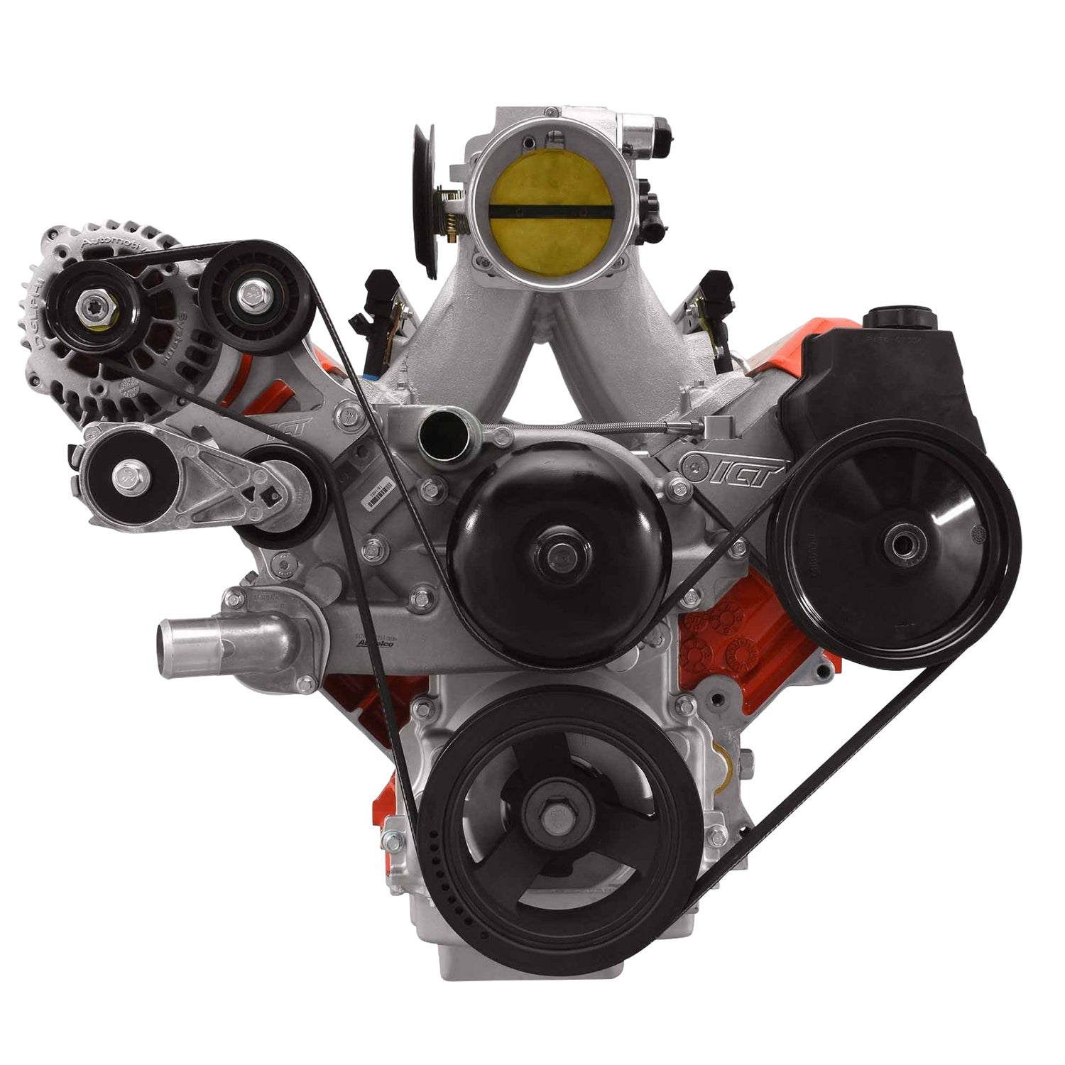LS1 Camaro LS high mount Alternator Relocation Bracket LS1 LS2 LS6 SS Z28 GTO - ICT Billet 551780-2